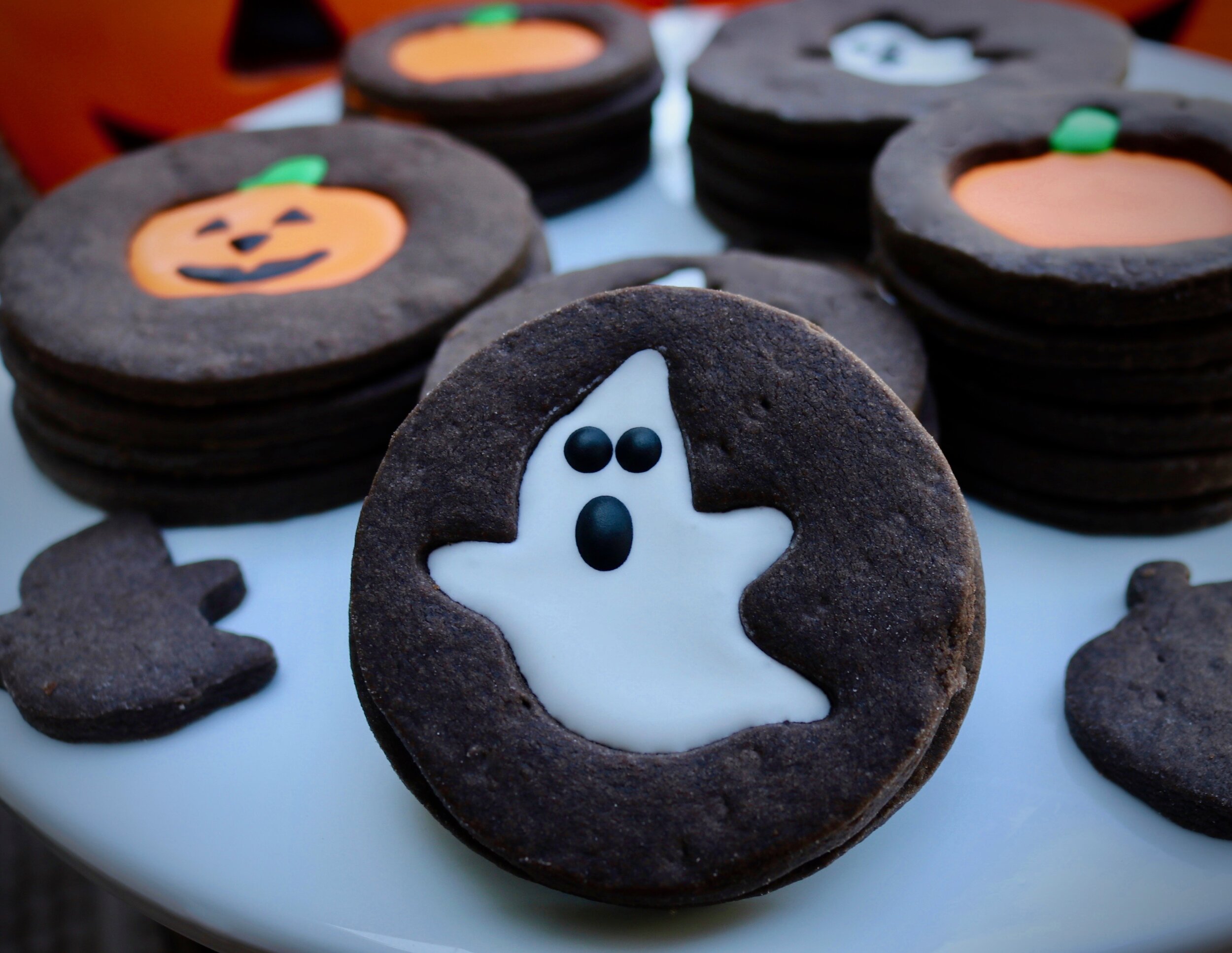 Chocolate Shortbread Sandwich Cookies