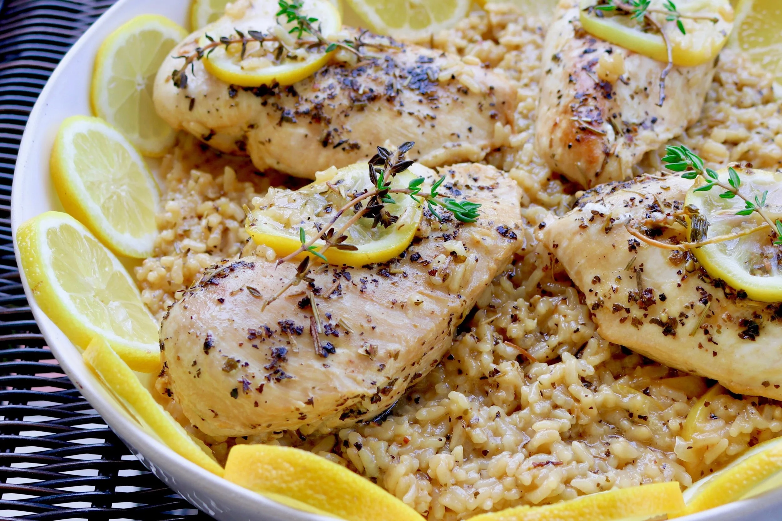 One Pot Lemon Chicken And Rice Baking With Josh Ange