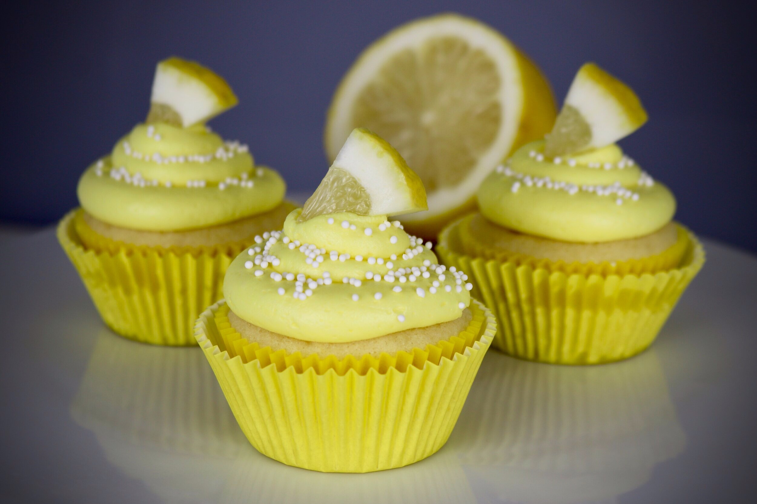 Lemony Cupcakes with Lemon Buttercream 