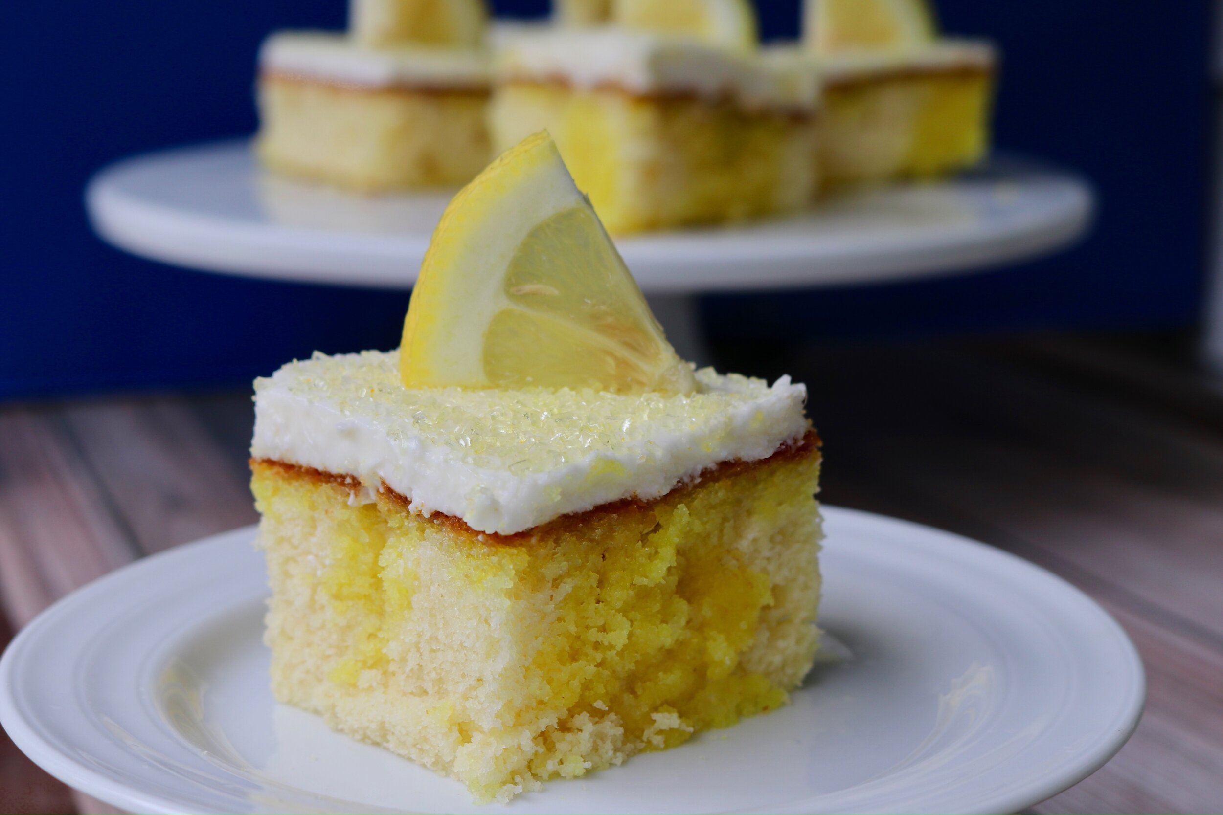 Lemonade Poke Cake 