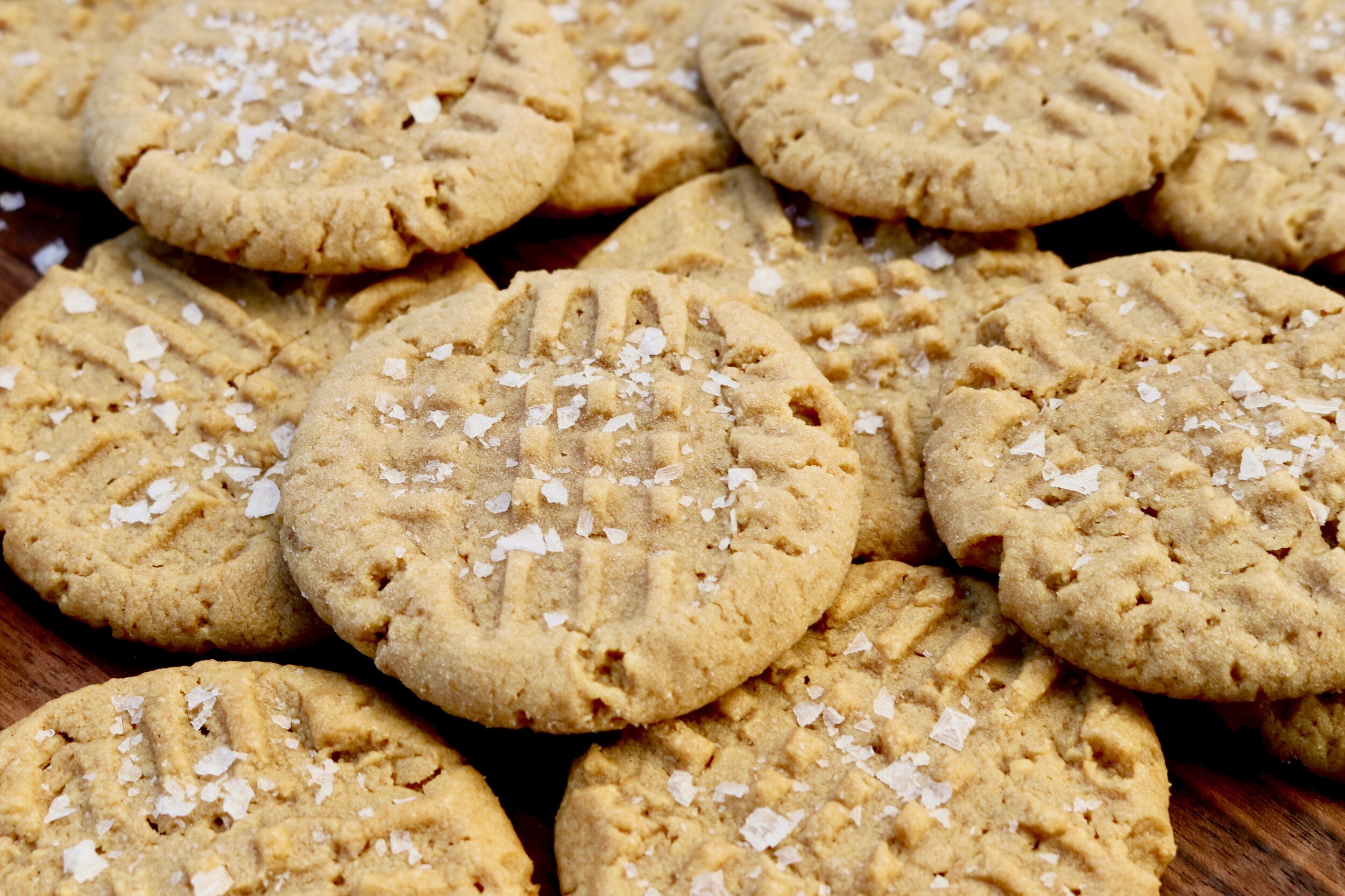 Salted Peanut Butter Graham Cookies