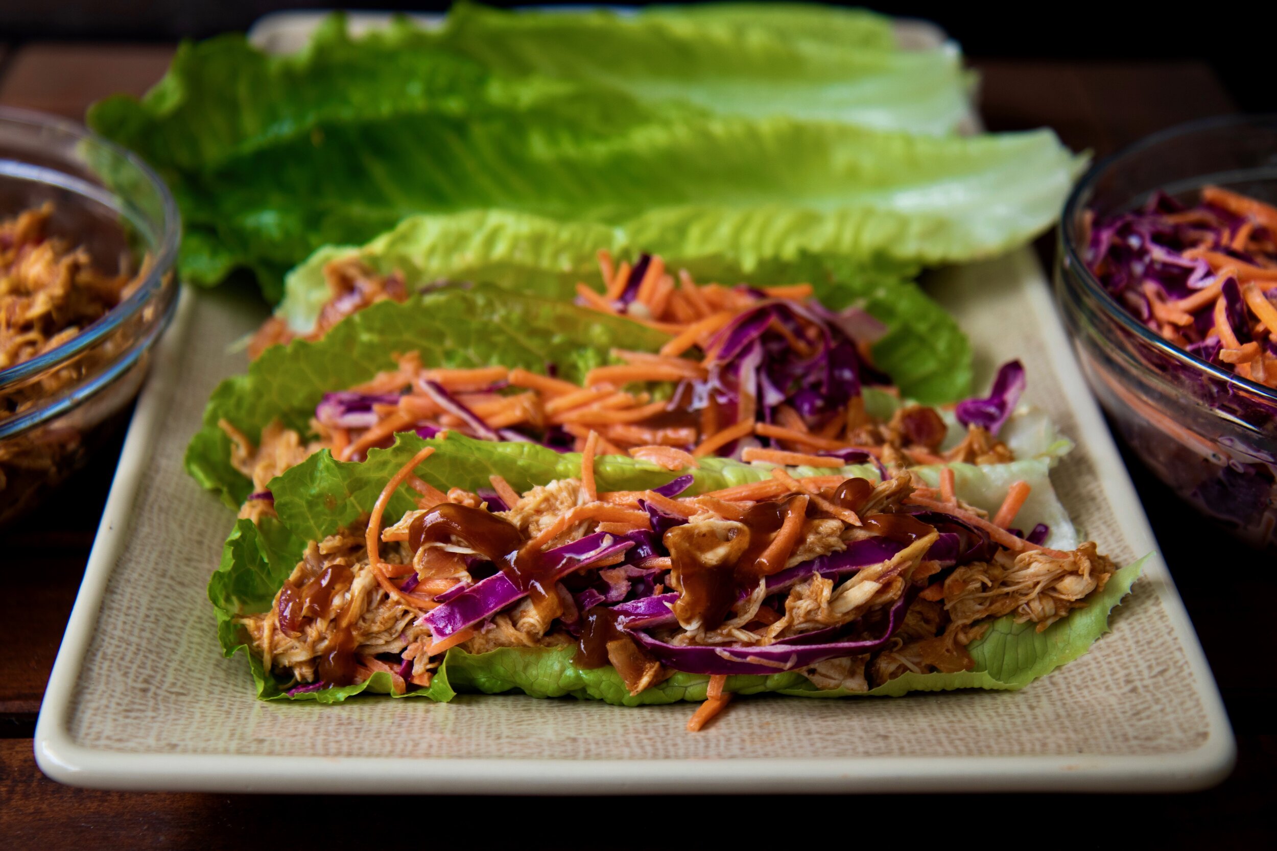 BBQ Chicken Lettuce Wraps