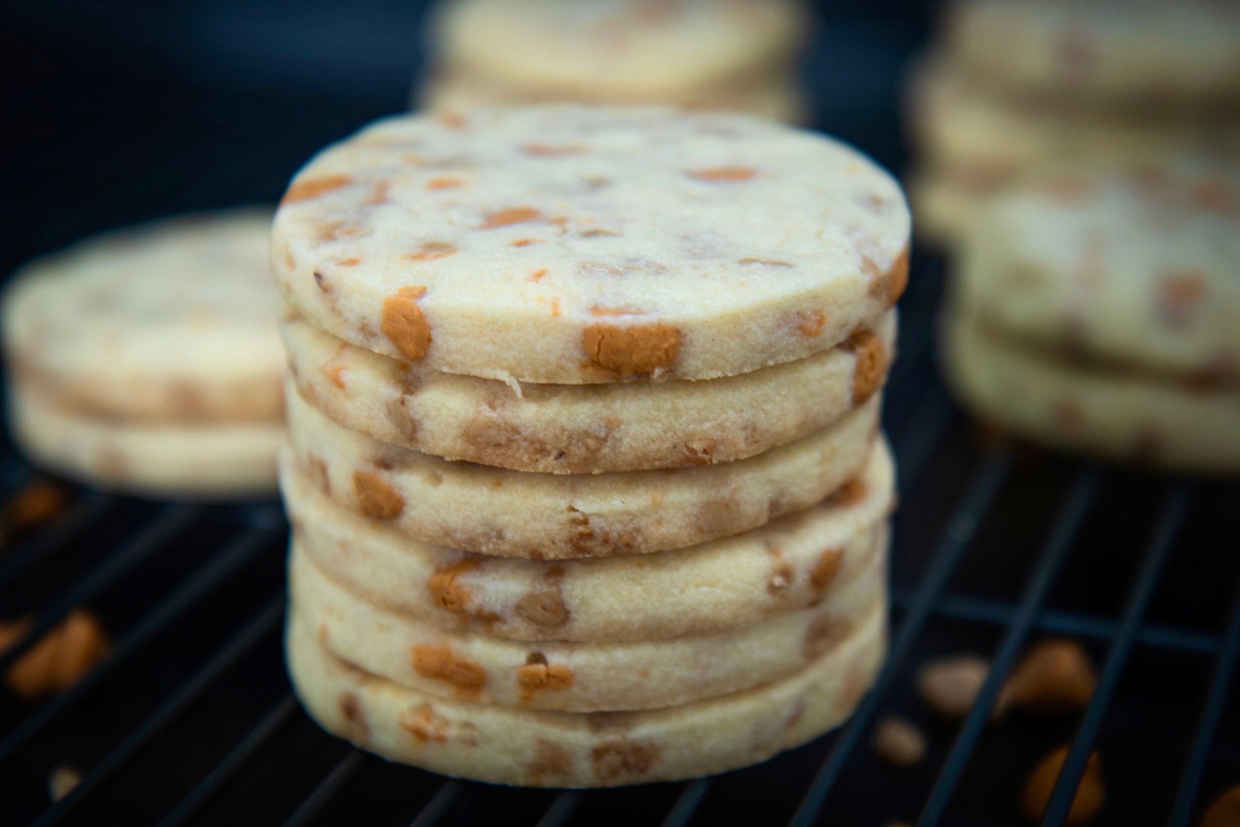 Toffee Butterscotch Shortbread Cookies