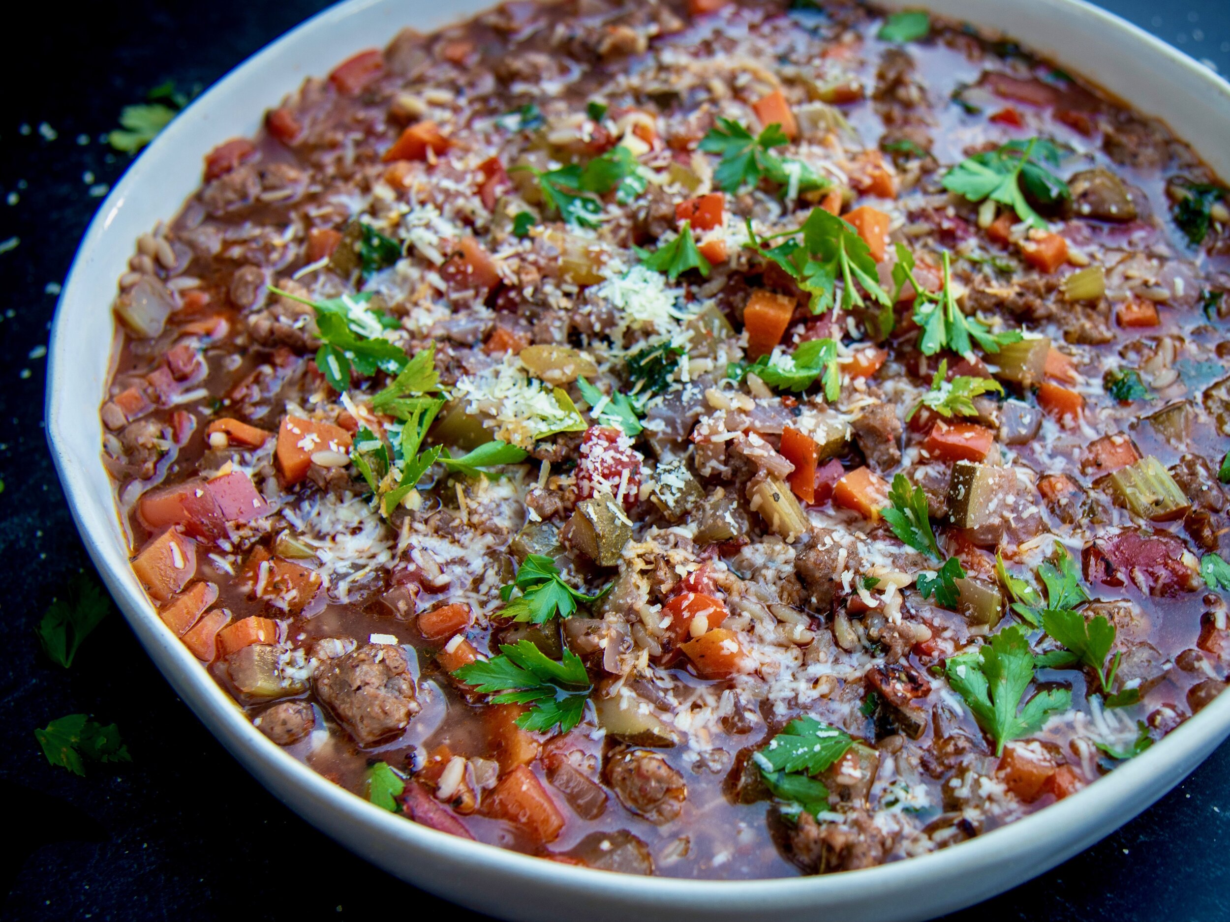 Italian Sausage Soup With Orzo