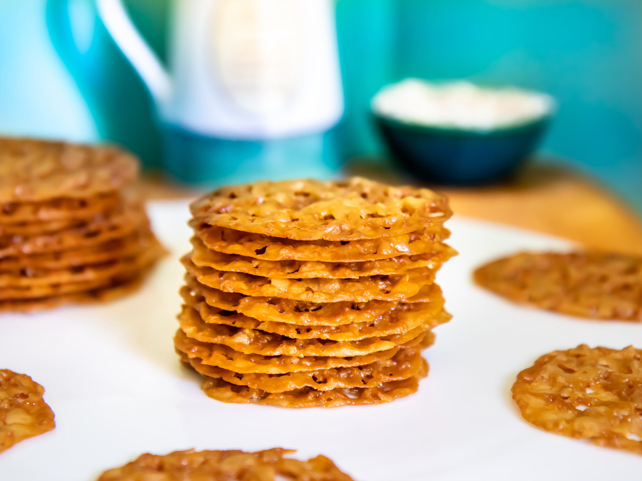 Maple Oat Lace Cookies