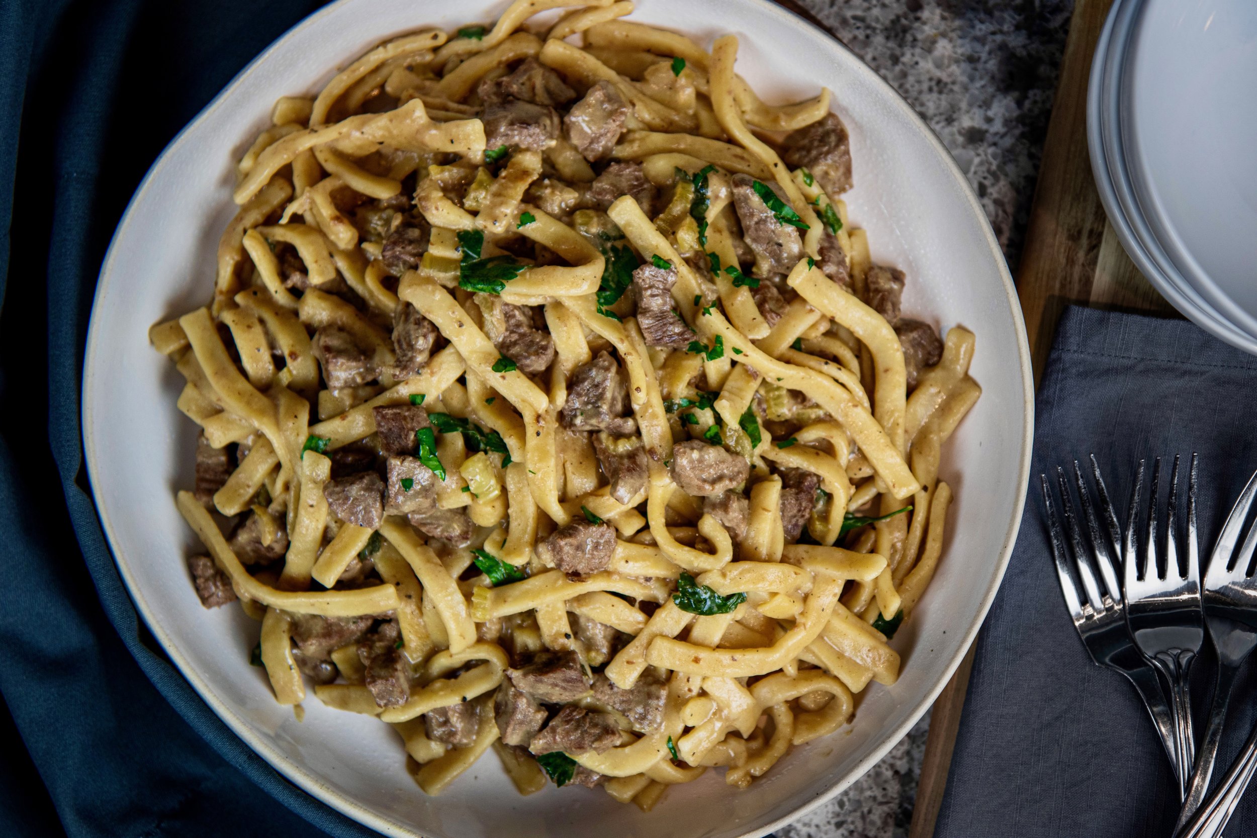 Savory Beef and Noodles