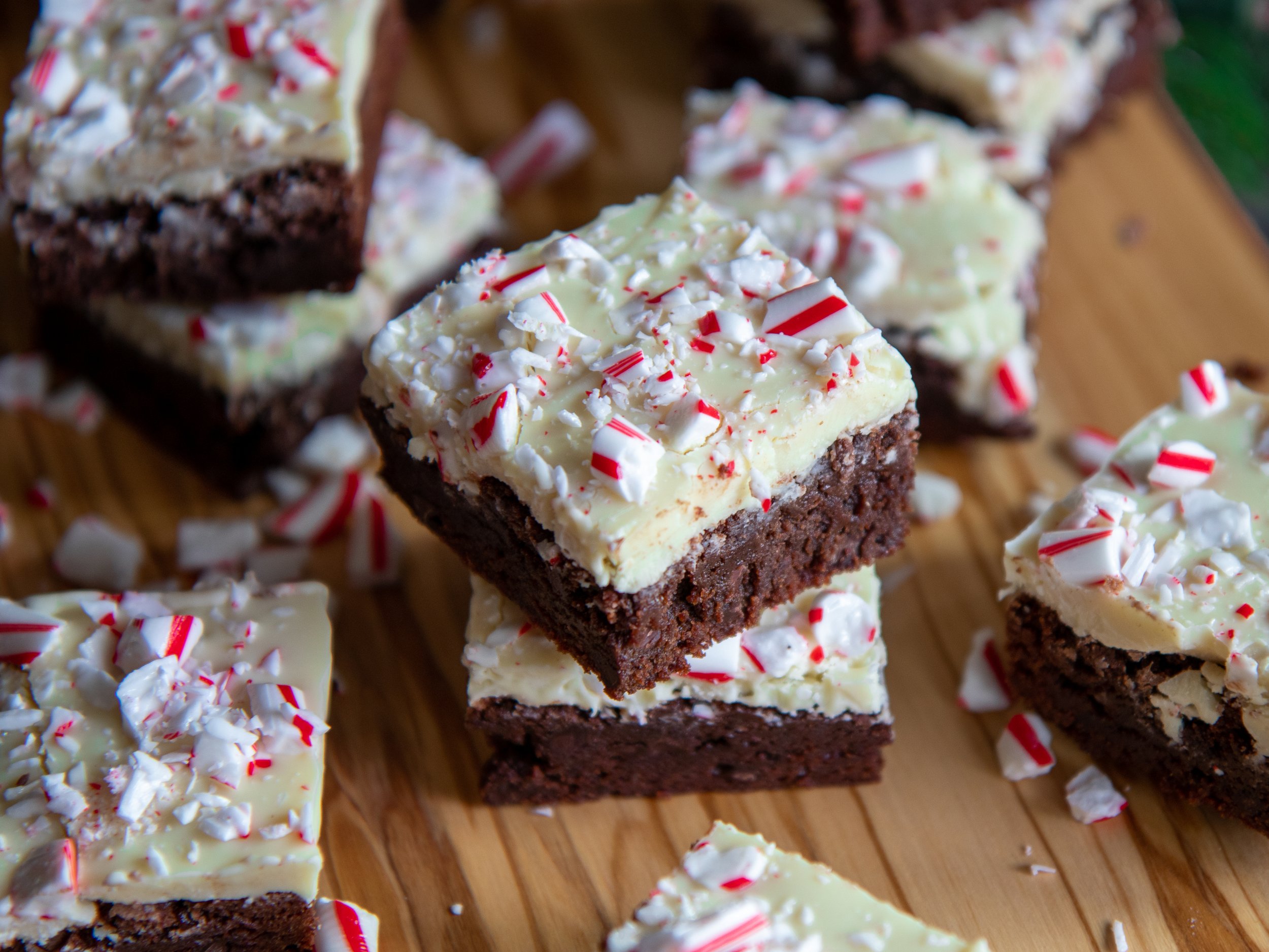 Peppermint Bark Brownies