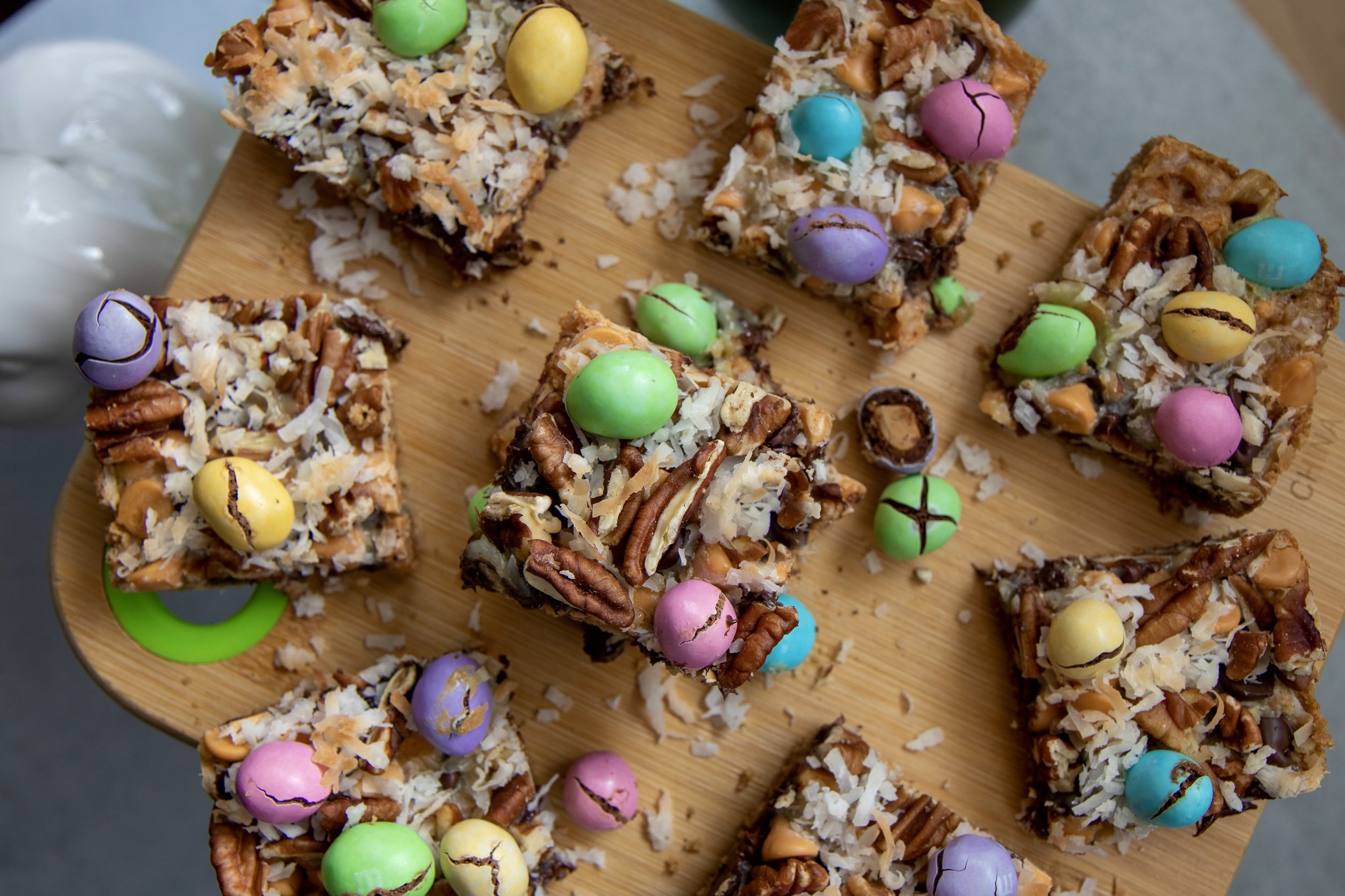 Easter Themed Magic Cookie Bars