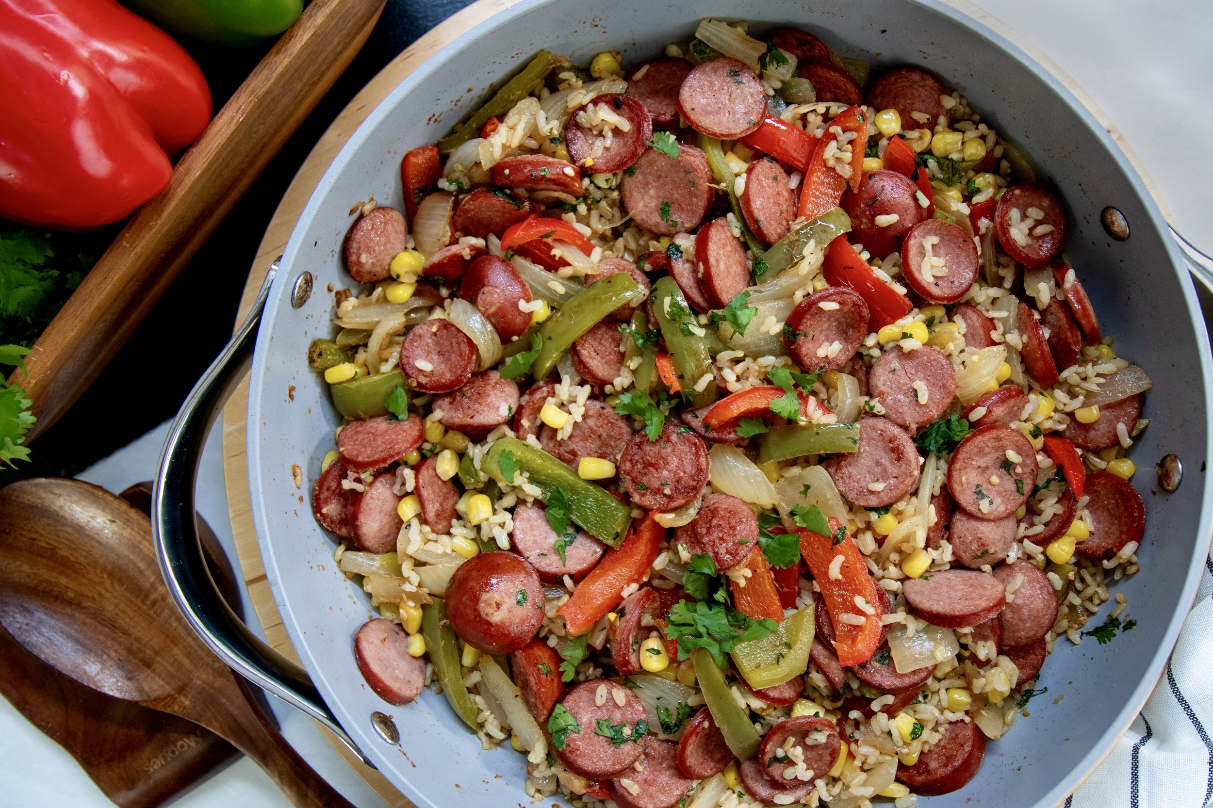 Polish Sausage Confetti Skillet