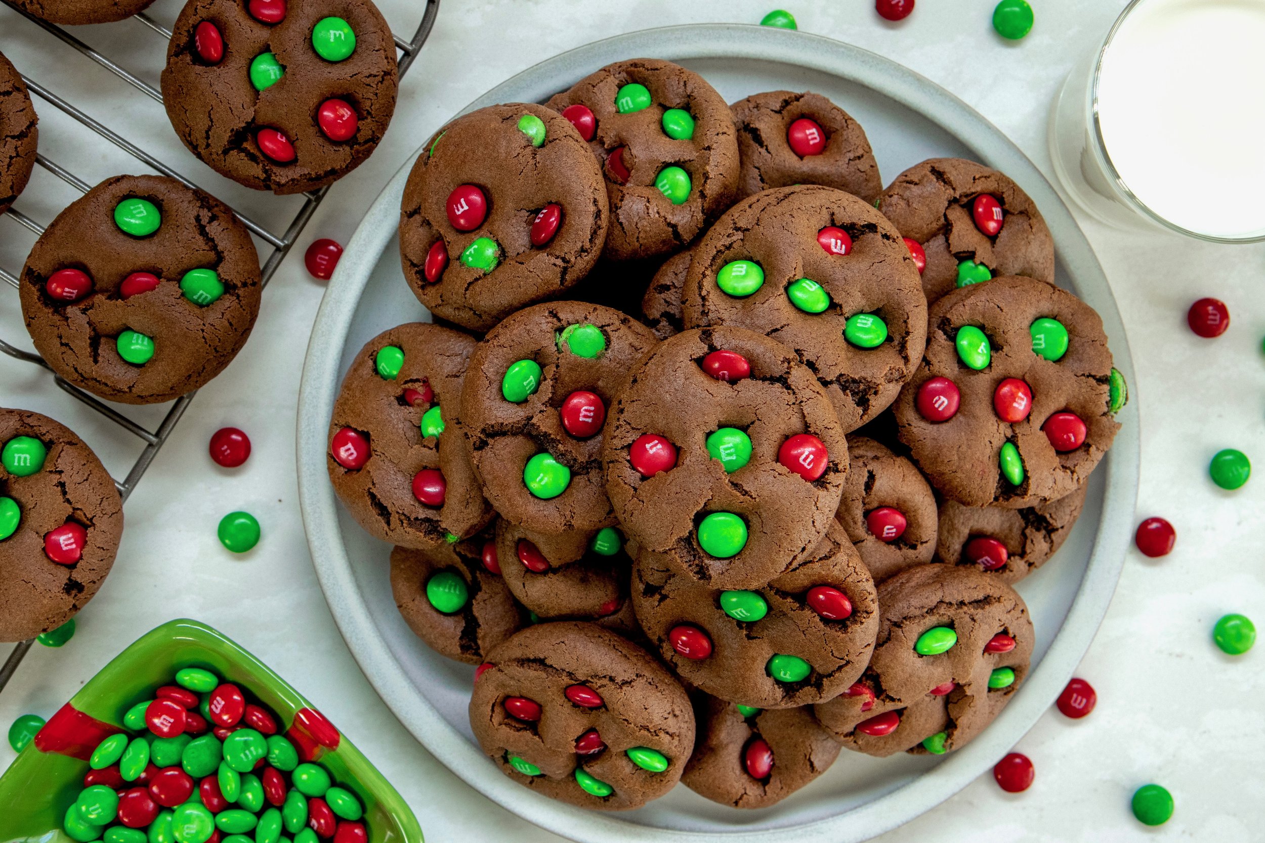 Chocolate M &amp; M Cookies