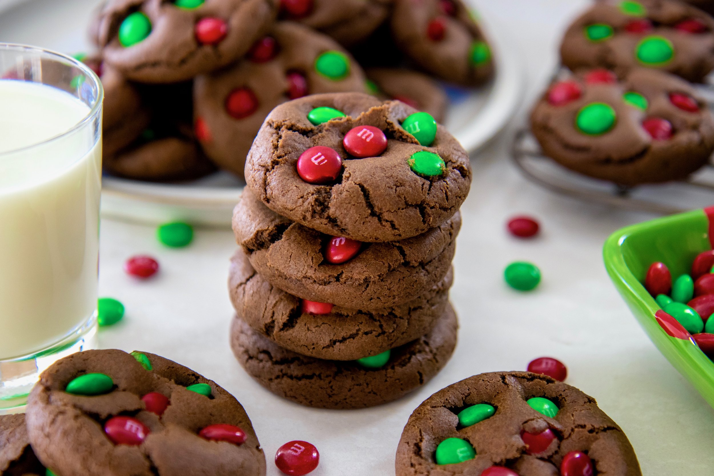 Chocolate M &amp; M Cookies