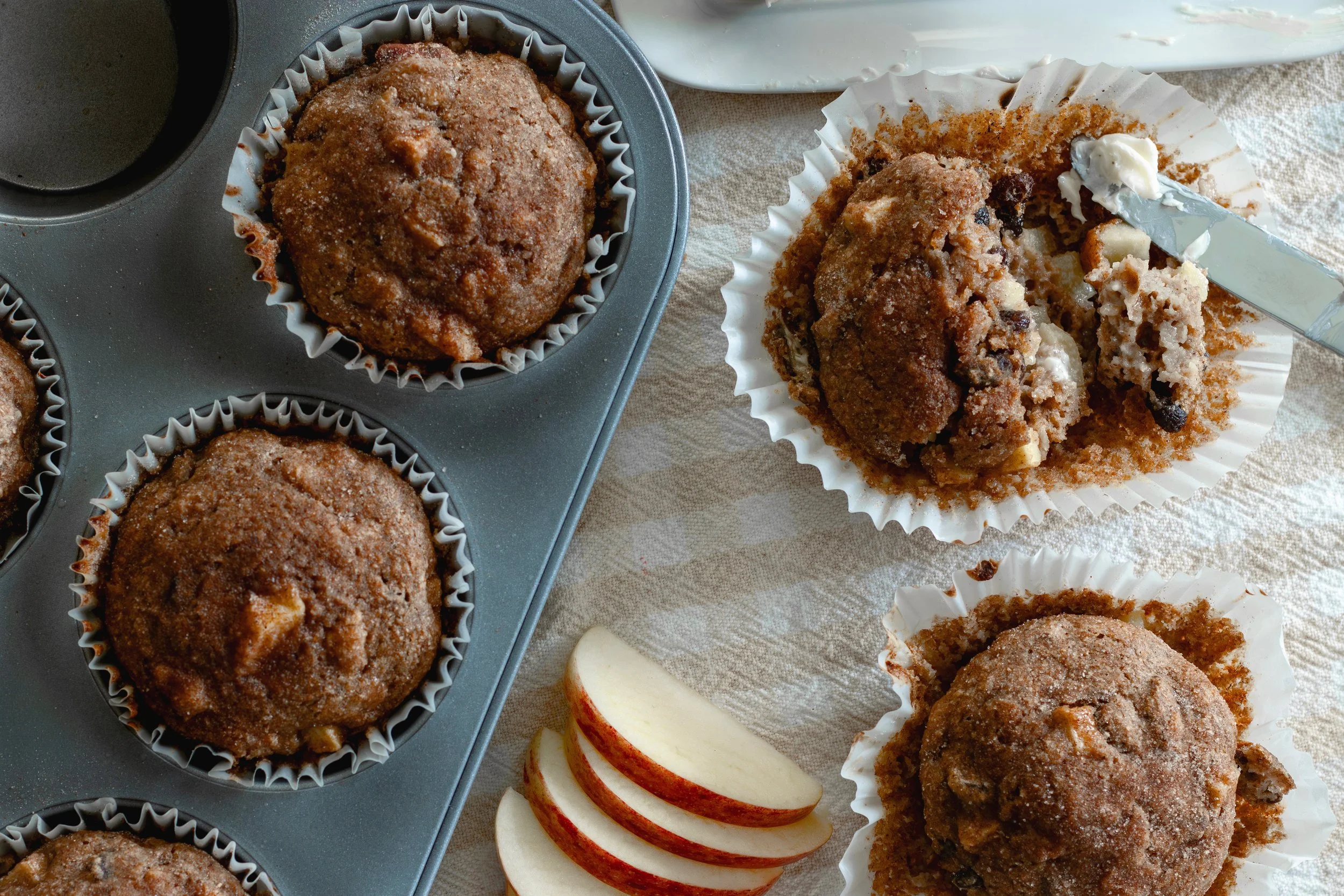 Bakery Style Apple Bran Muffins