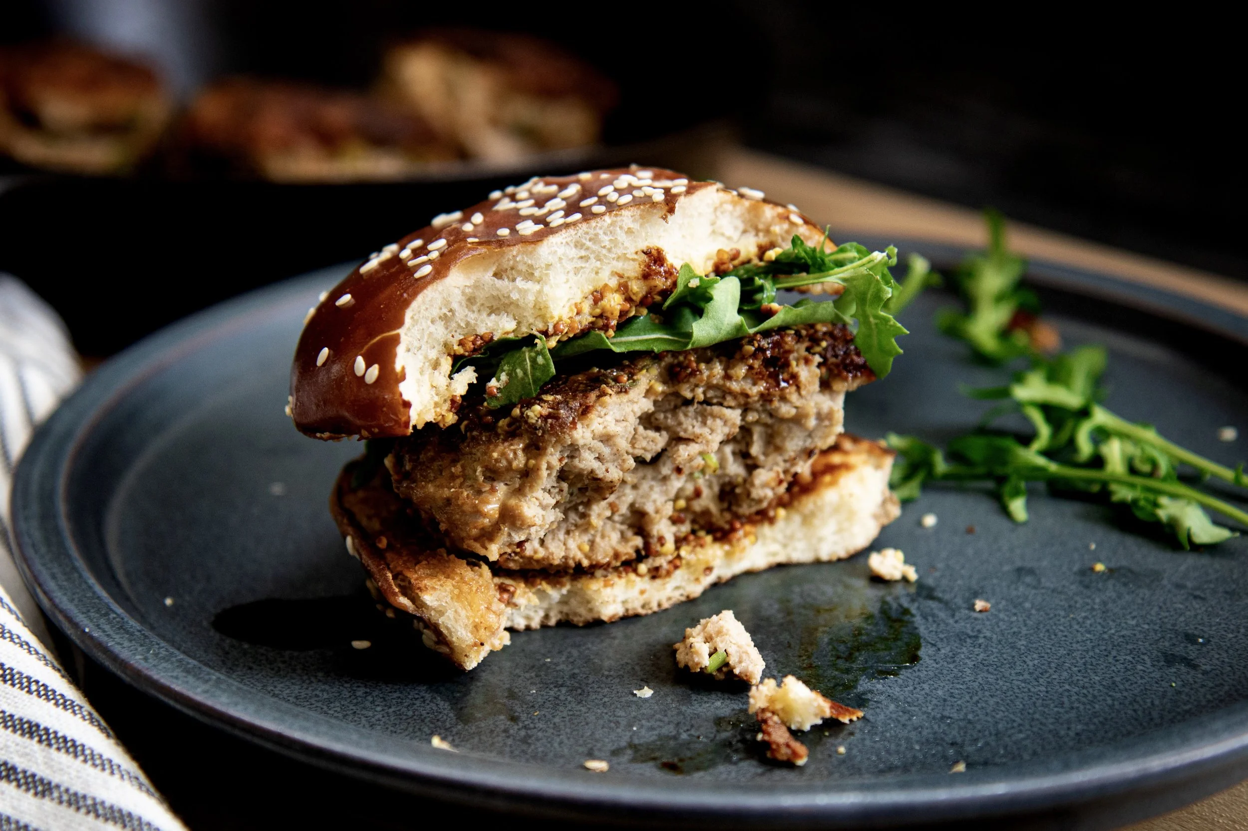 Skillet Turkey Burgers — Baking with Josh & Ange
