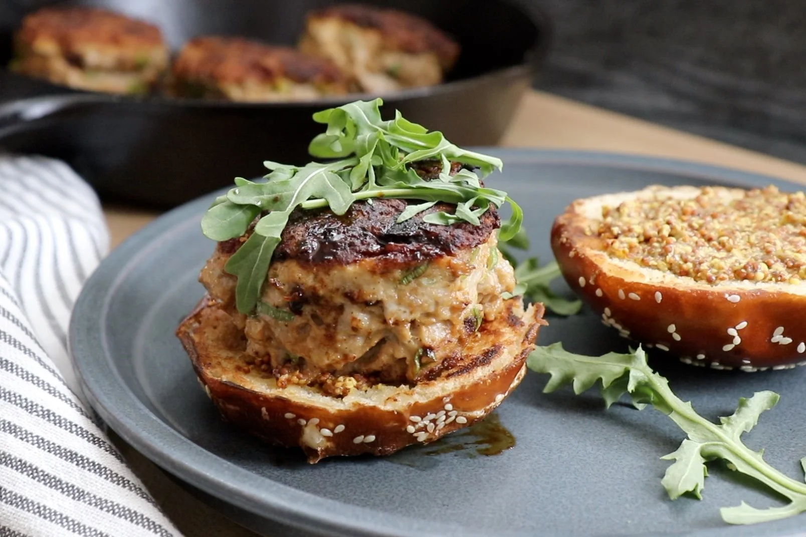 Skillet Turkey Burgers — Baking with Josh & Ange