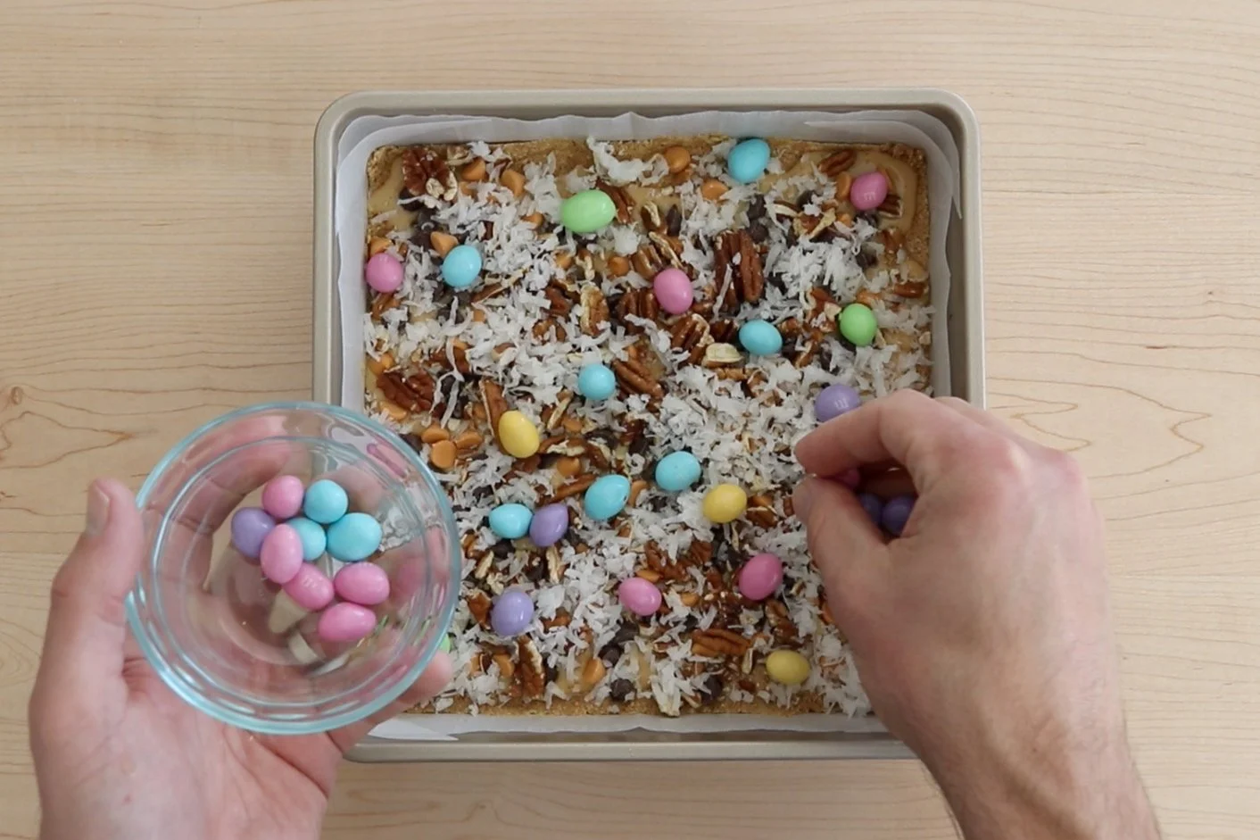 Easter Themed Magic Cookie Bars — Baking with Josh & Ange