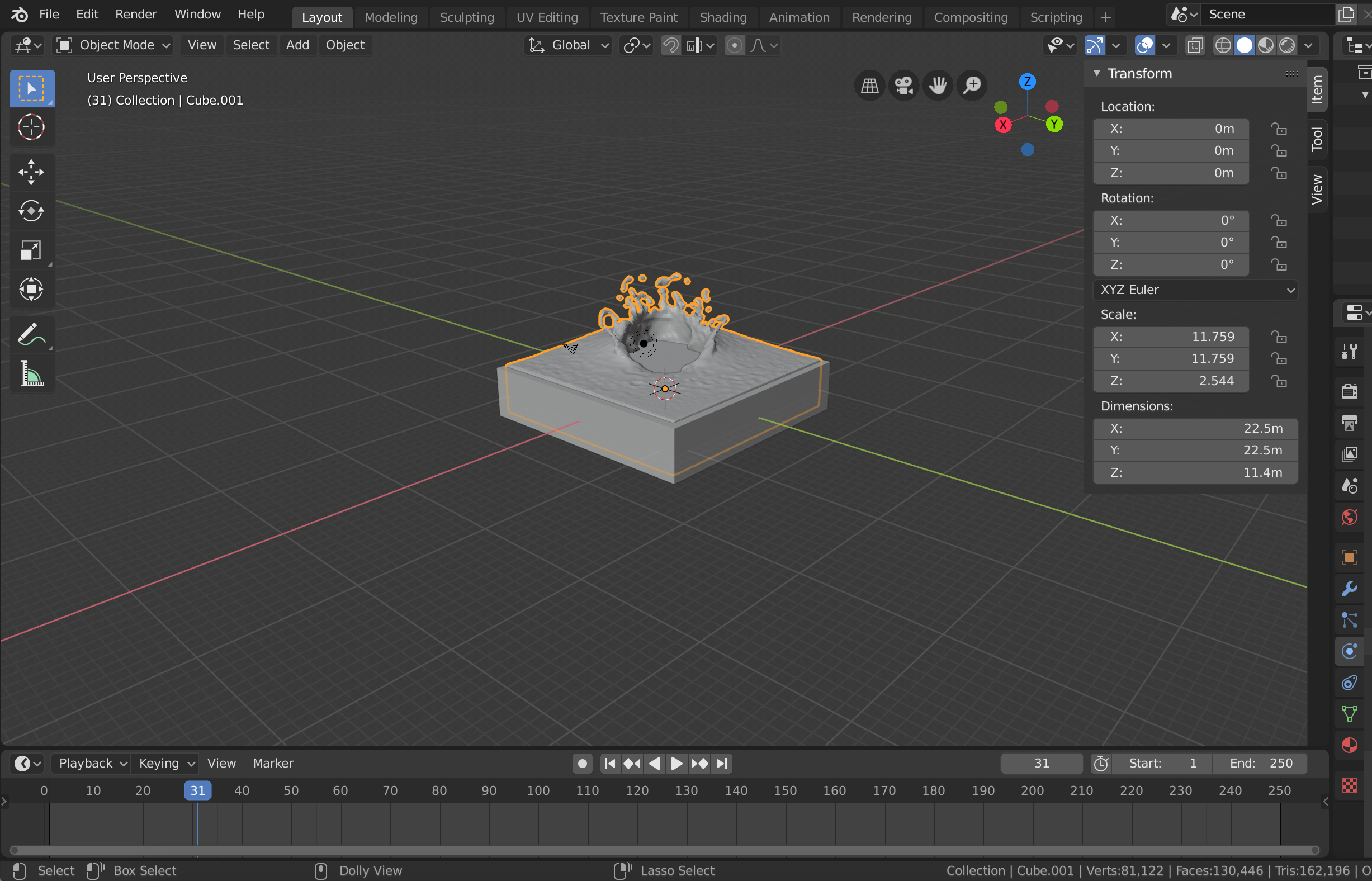 Progress shots from the tutorial.
