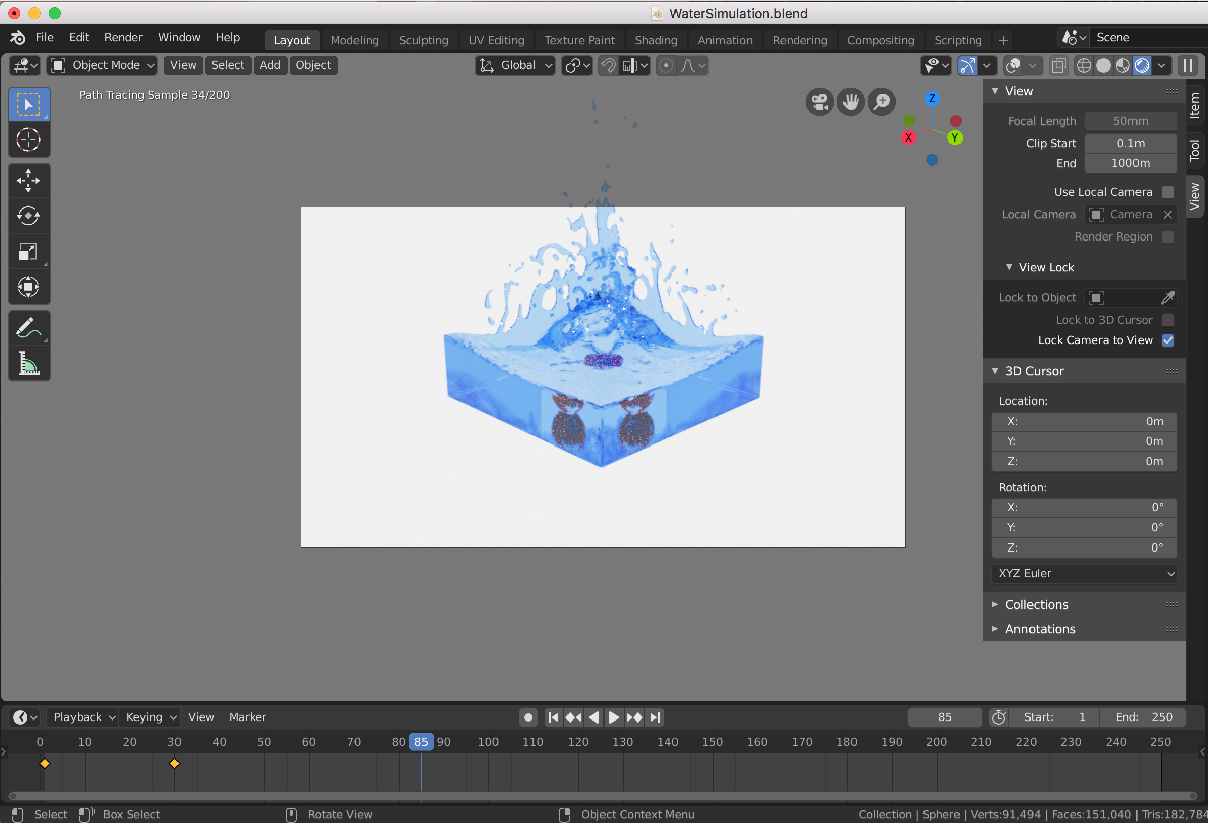 Progress shots from the tutorial.