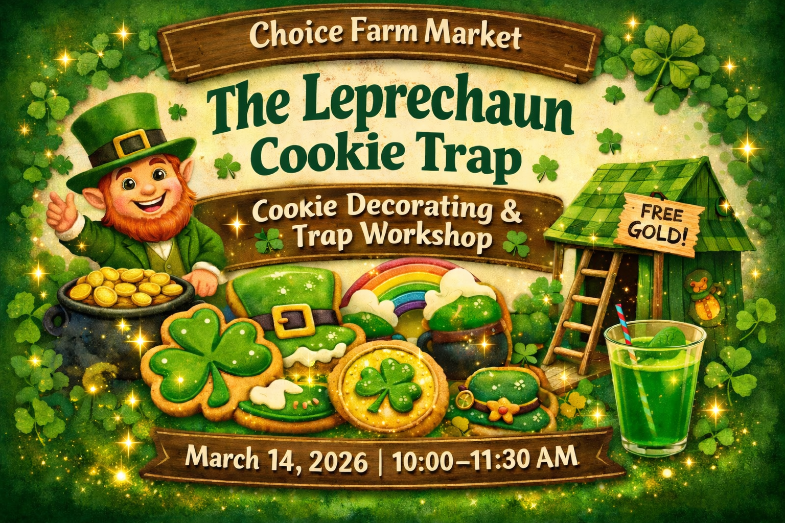 Leprechaun Cookie Trap Kit Assembly Party