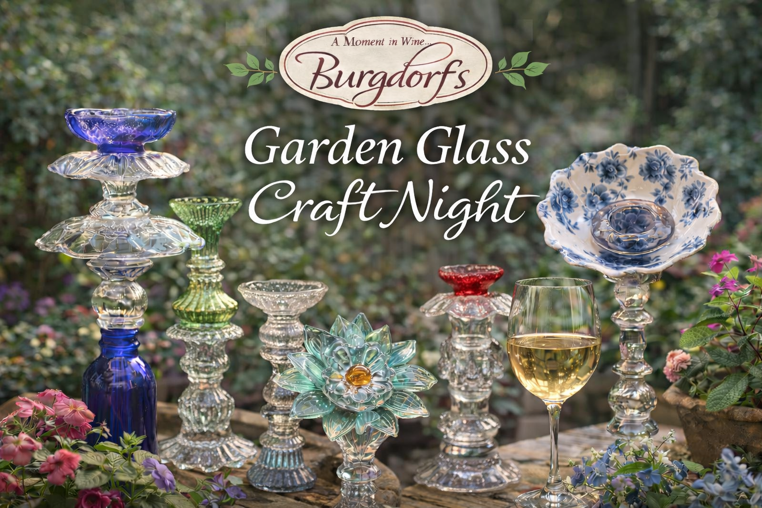 Garden Glass Craft Night at Burgdorf's