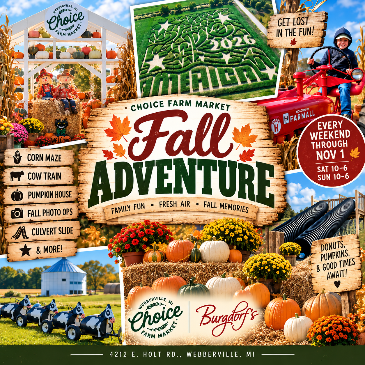Fall Adventure at Choice Farm Market and Burgdorf's Winery