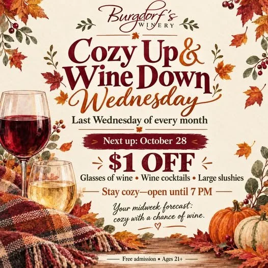 Cozy Up &amp; Wine Down Wednesdays