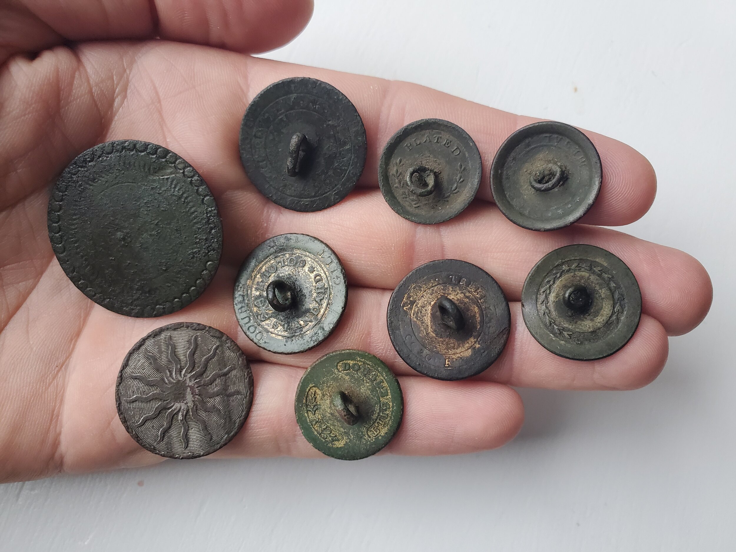 How to Clean and Preserve Dug Button types — Patriot Relics