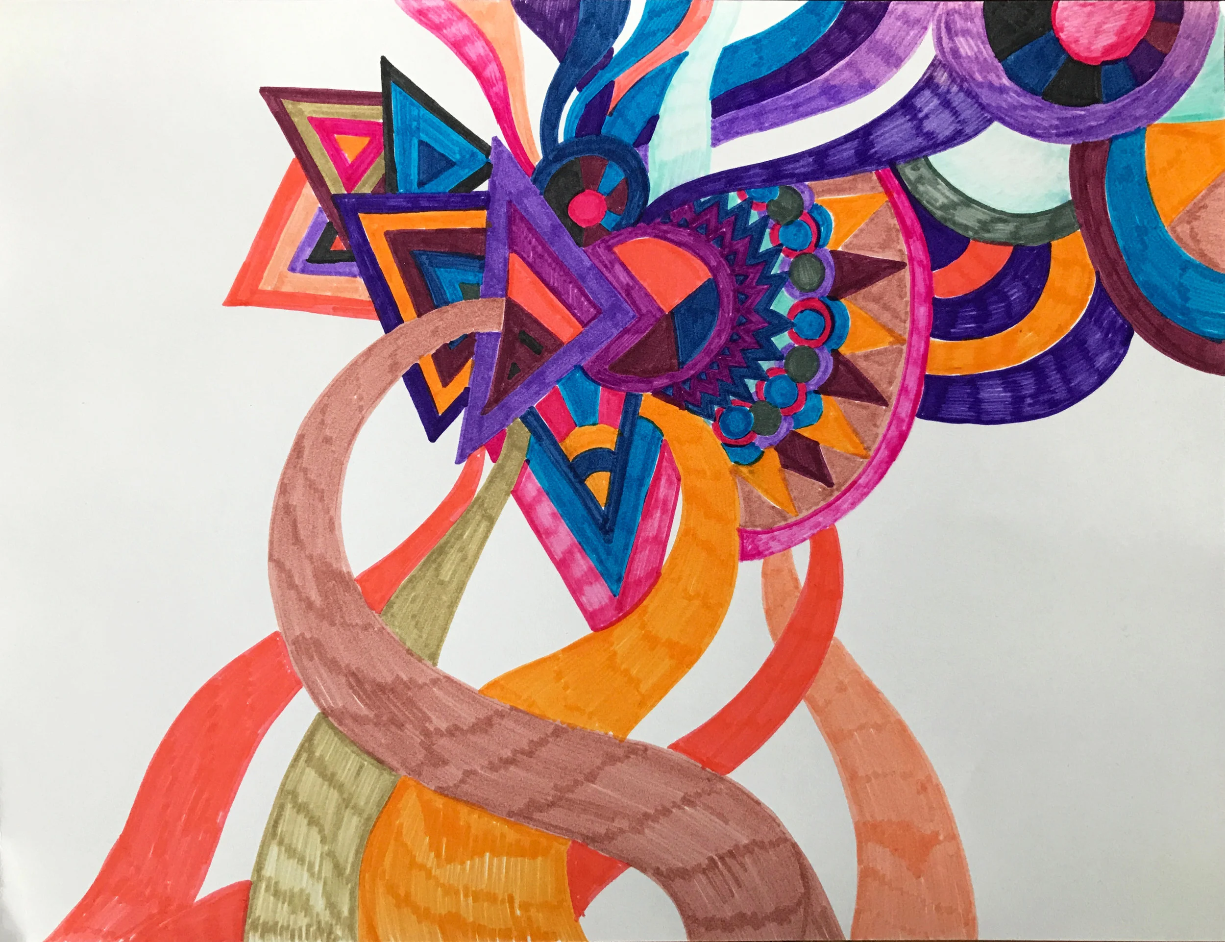 Marker on paper 9 x 12 in 2017