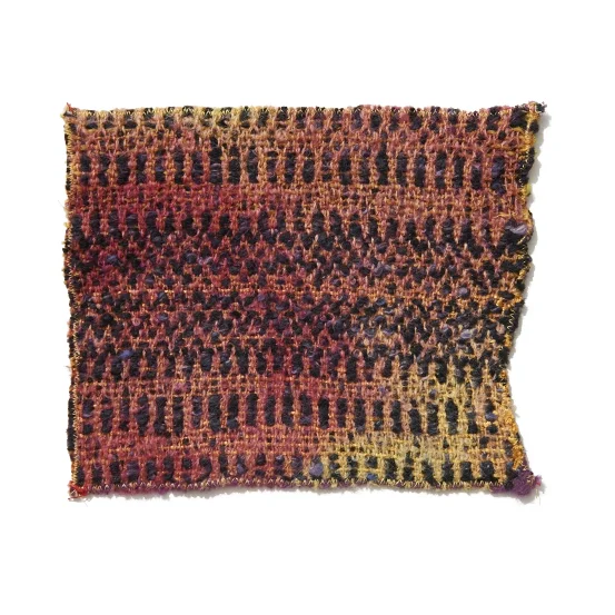 Mixed Yarns with Resist Overdye 6.5 x 8 in 2006