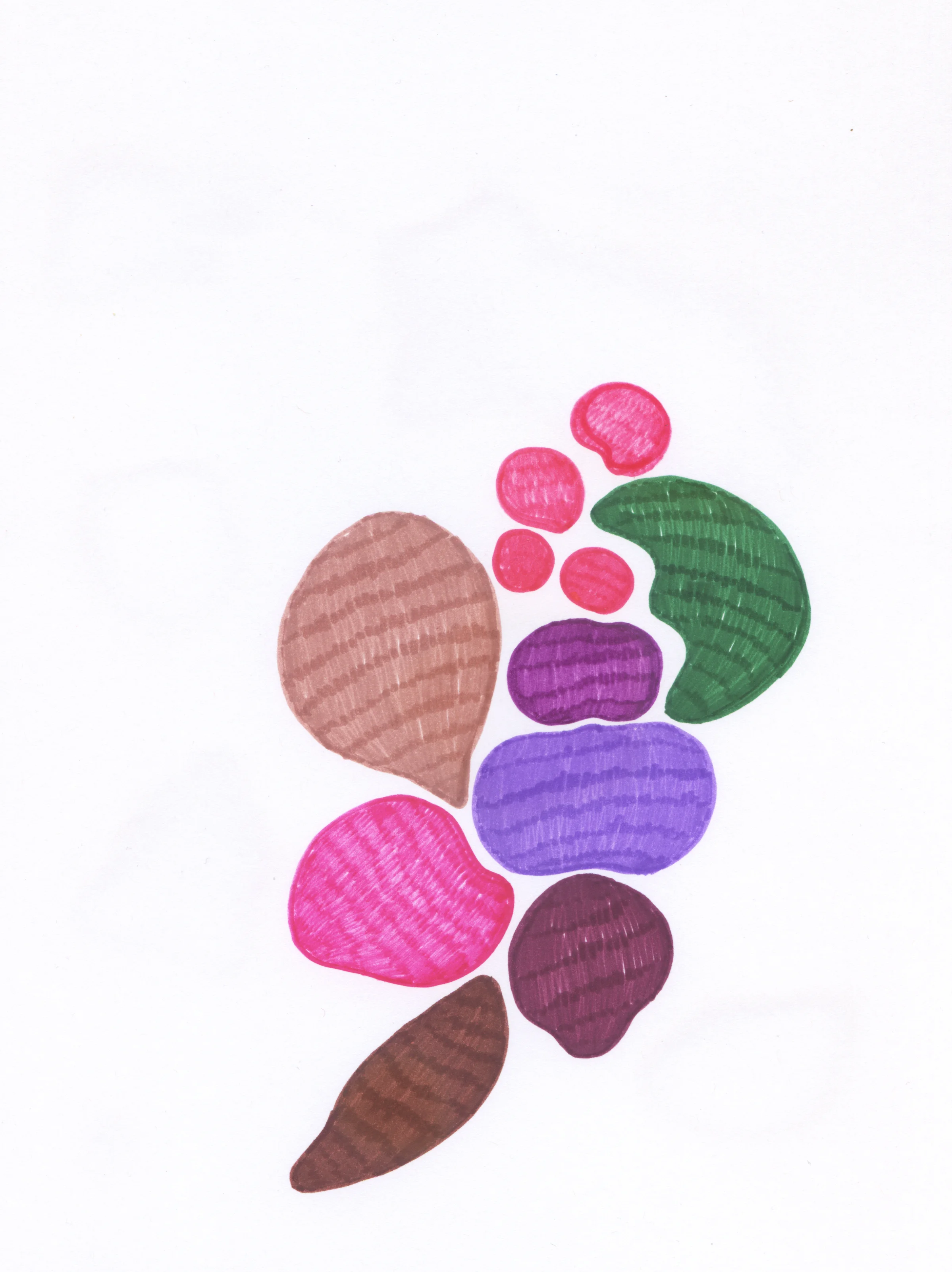 Pantry Dots Marker on paper 12 x 9 in 2016