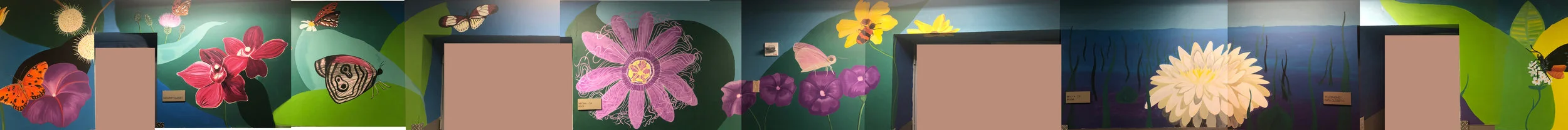 Durst Foundation Everglades Mural Inside long hallway in Times Square building 2018