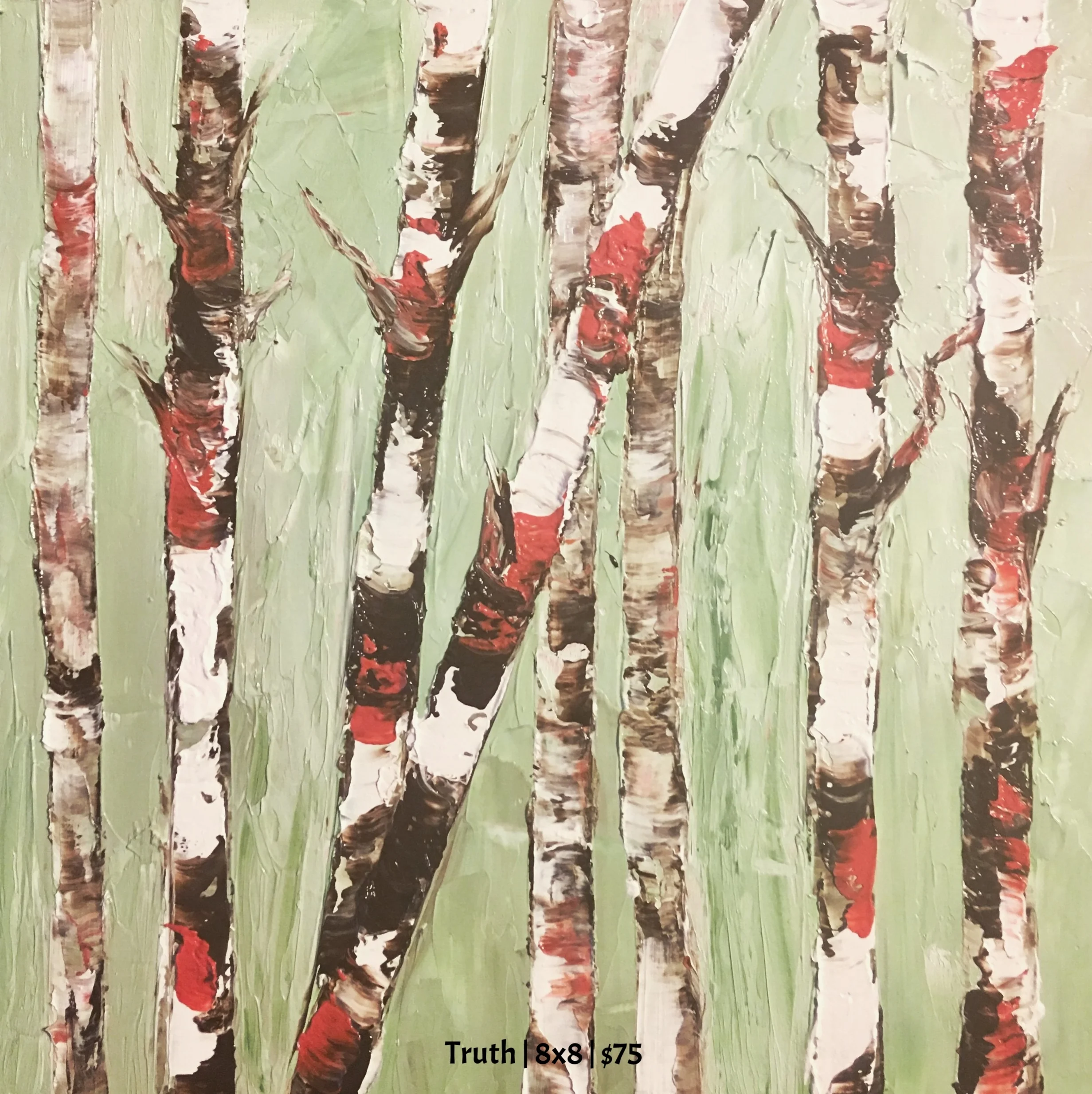  8X8 OIL ON WOODEN PANEL 