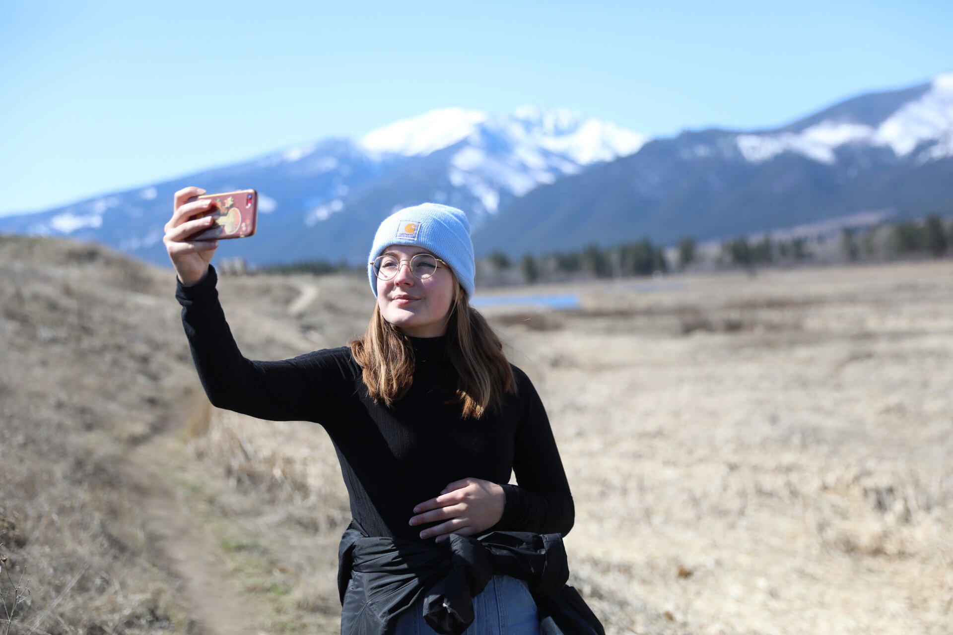 Mountain selfie