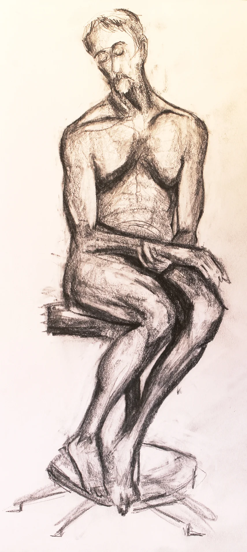 Seated Male Figure - 01