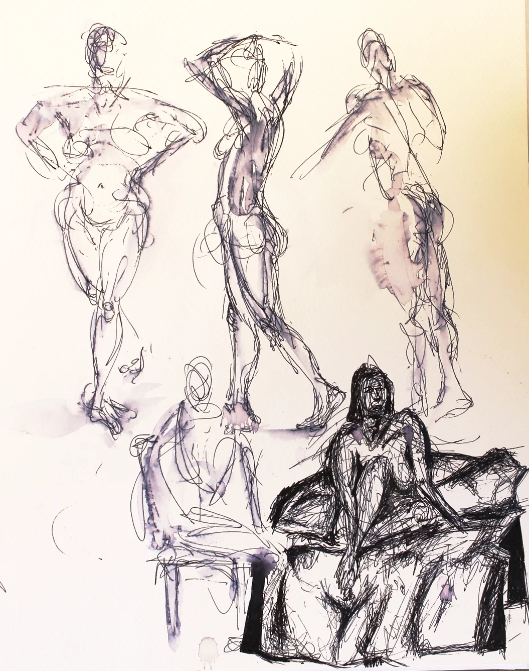 Gesture Sketches - Female, various poses