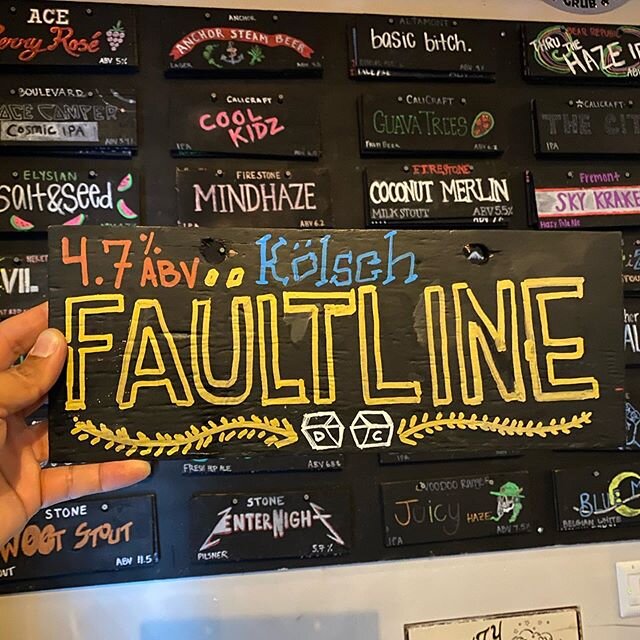 Just tapped!  2018 #lainternationalbeercompetition Gold Medal Kolsch and #bestofshow #craftbeer #bayarea #sammygspizza #faultlinebrewingcompany