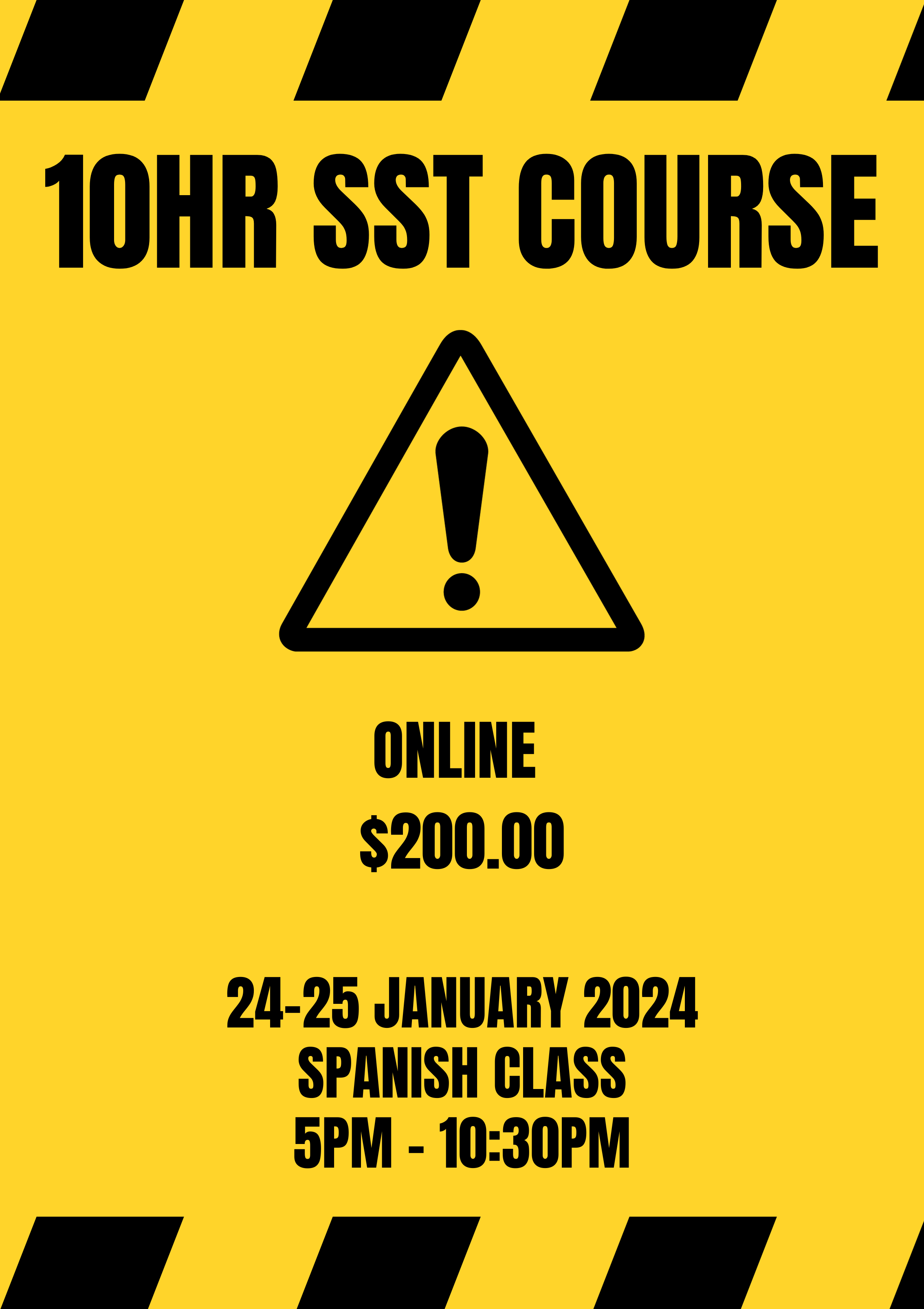 10HR SST Fall Protection & Drug and Alcohol Awareness - Spanish