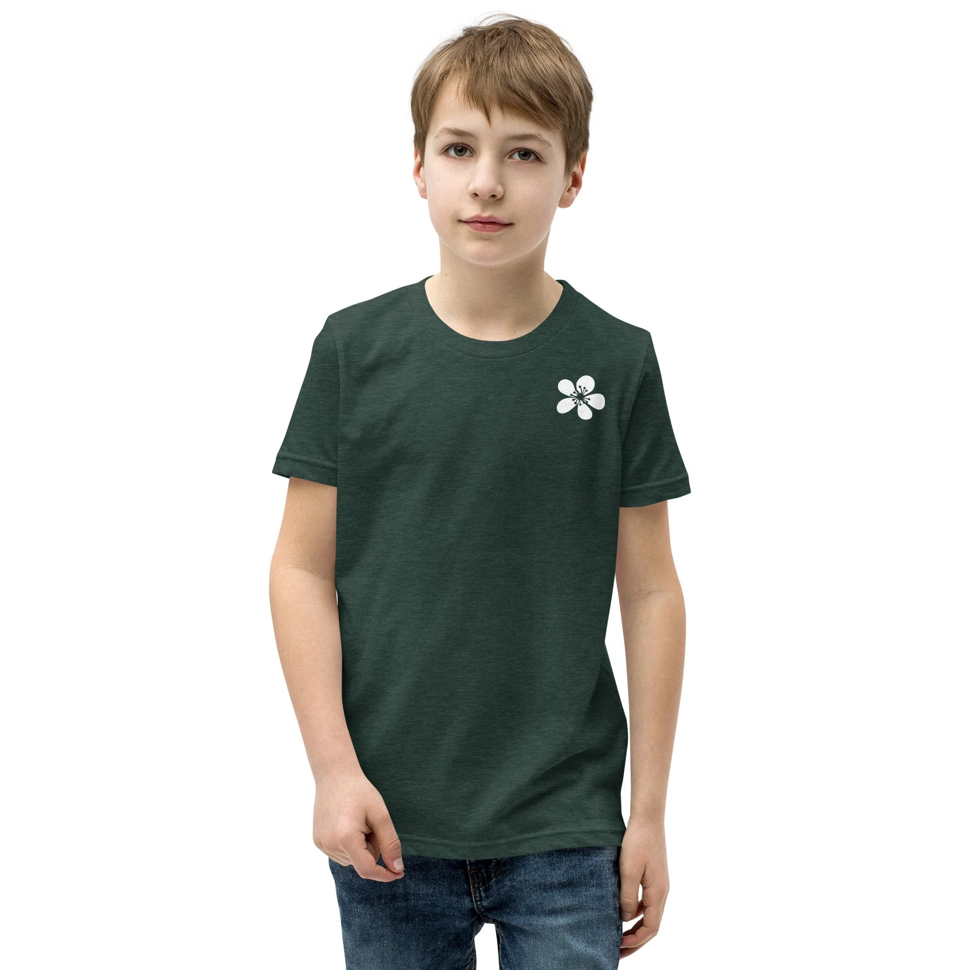 youth-staple-tee-heather-forest-front-6a3470ca505b5.jpg