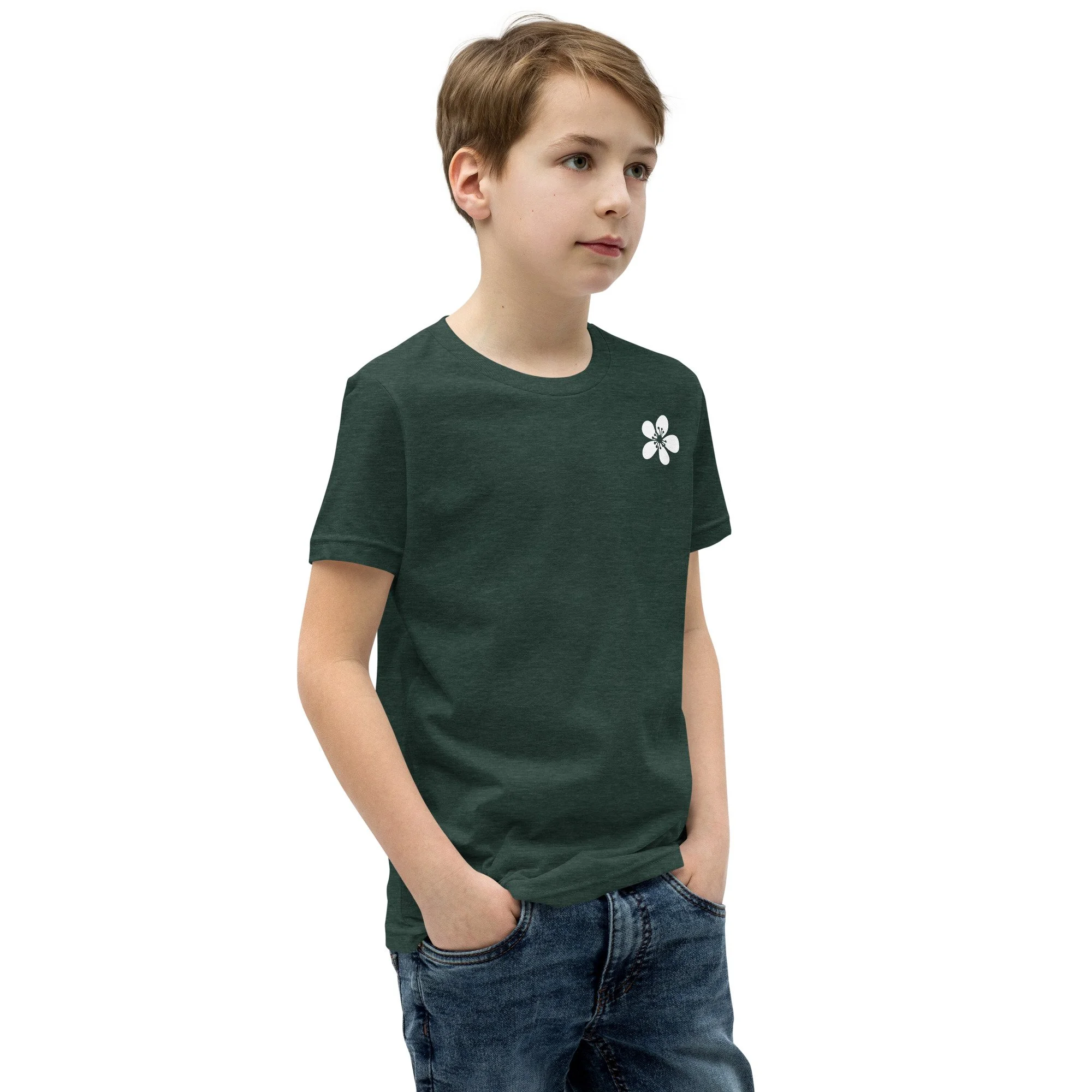youth-staple-tee-heather-forest-right-front-6a3599999d75b.jpg