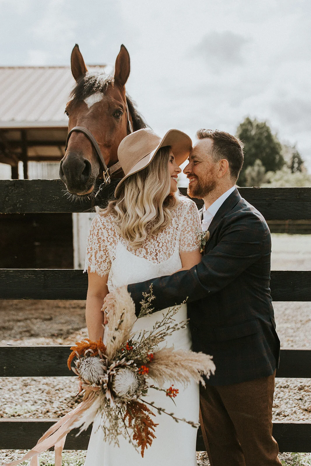 elopement shoot on the ranch