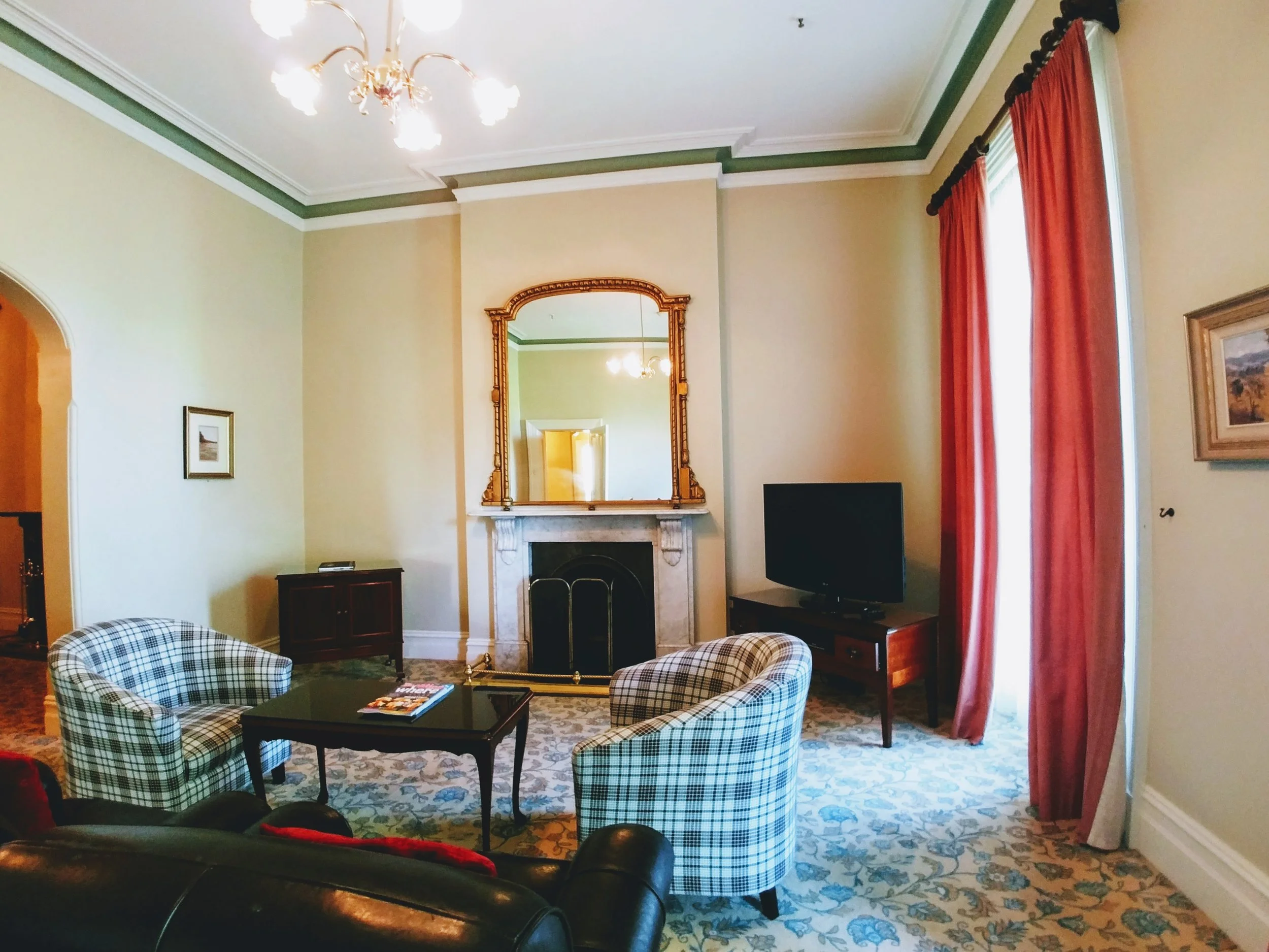 The expansive living area