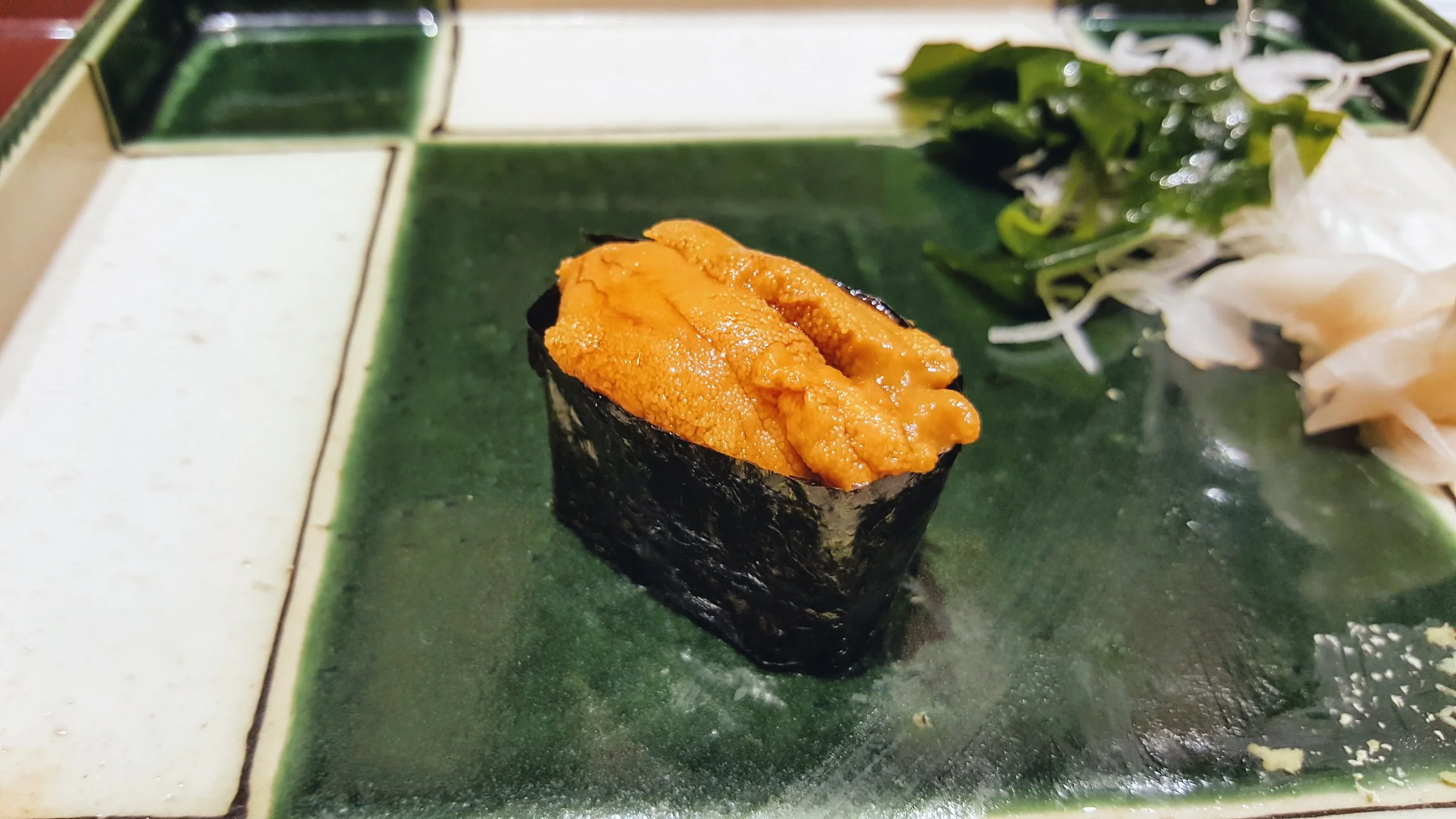Love the sea urchin, so fresh and creamy.