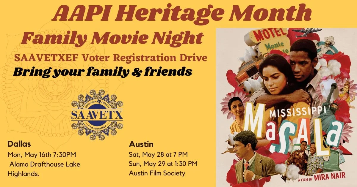 Mississippi Masala Movie and Voter Regsitrationn 