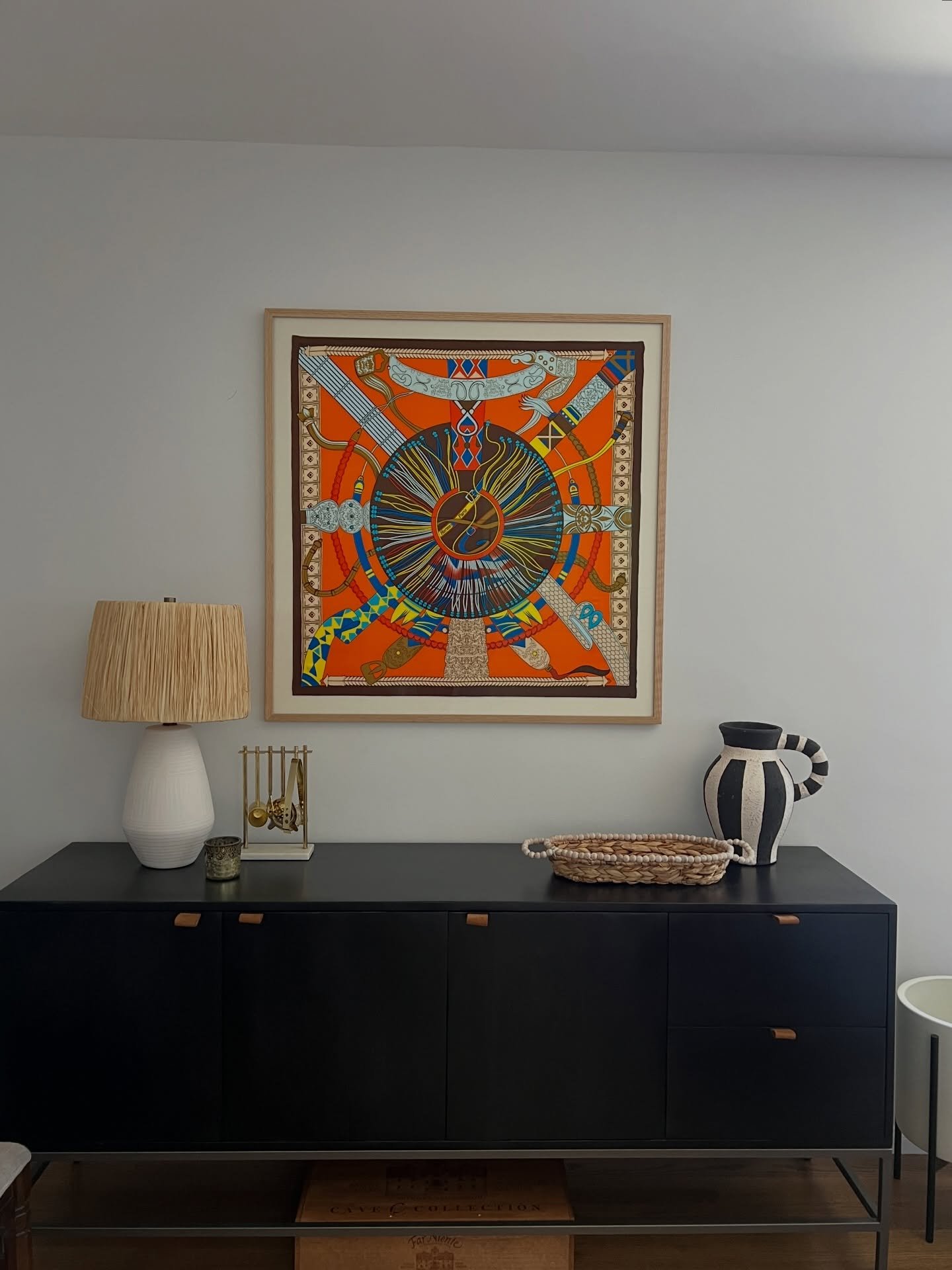 Art takes many forms&hellip; my lovely client popped in today and reminded me how much I enjoyed our collaboration and appreciated their openness to honest feedback as we tackled clutter. As we dug through closets, she shared this Hermes scarf that w