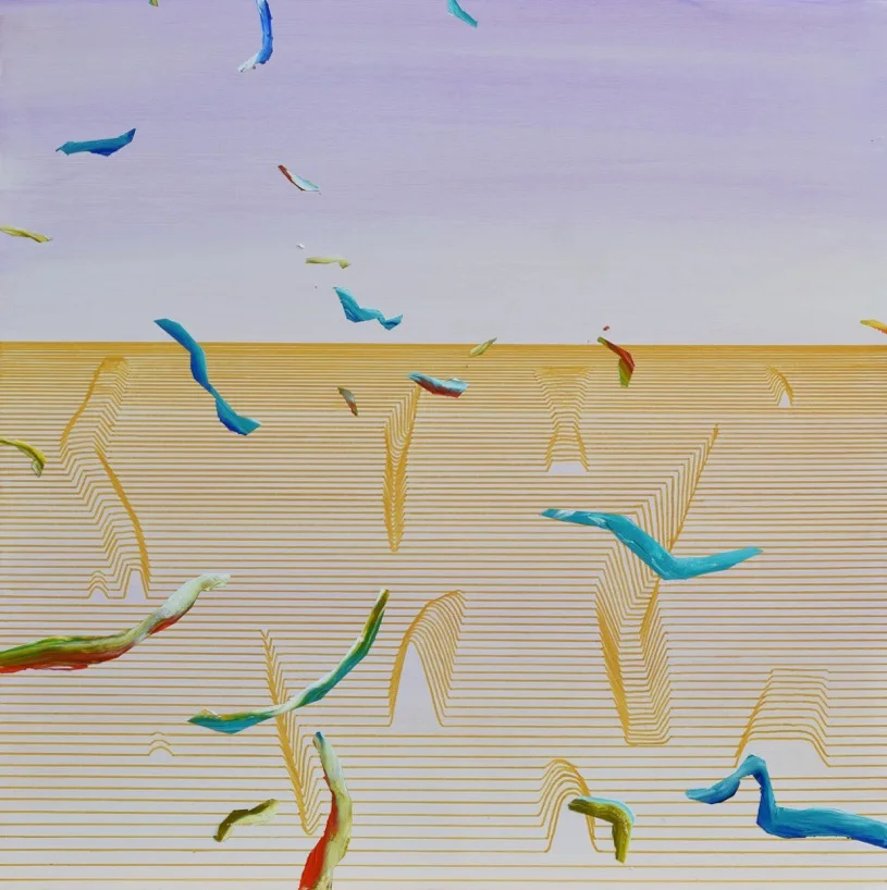 Virtual Landscape 1, acrylic and oil on canvas, 90x90cm, 2017.jpeg