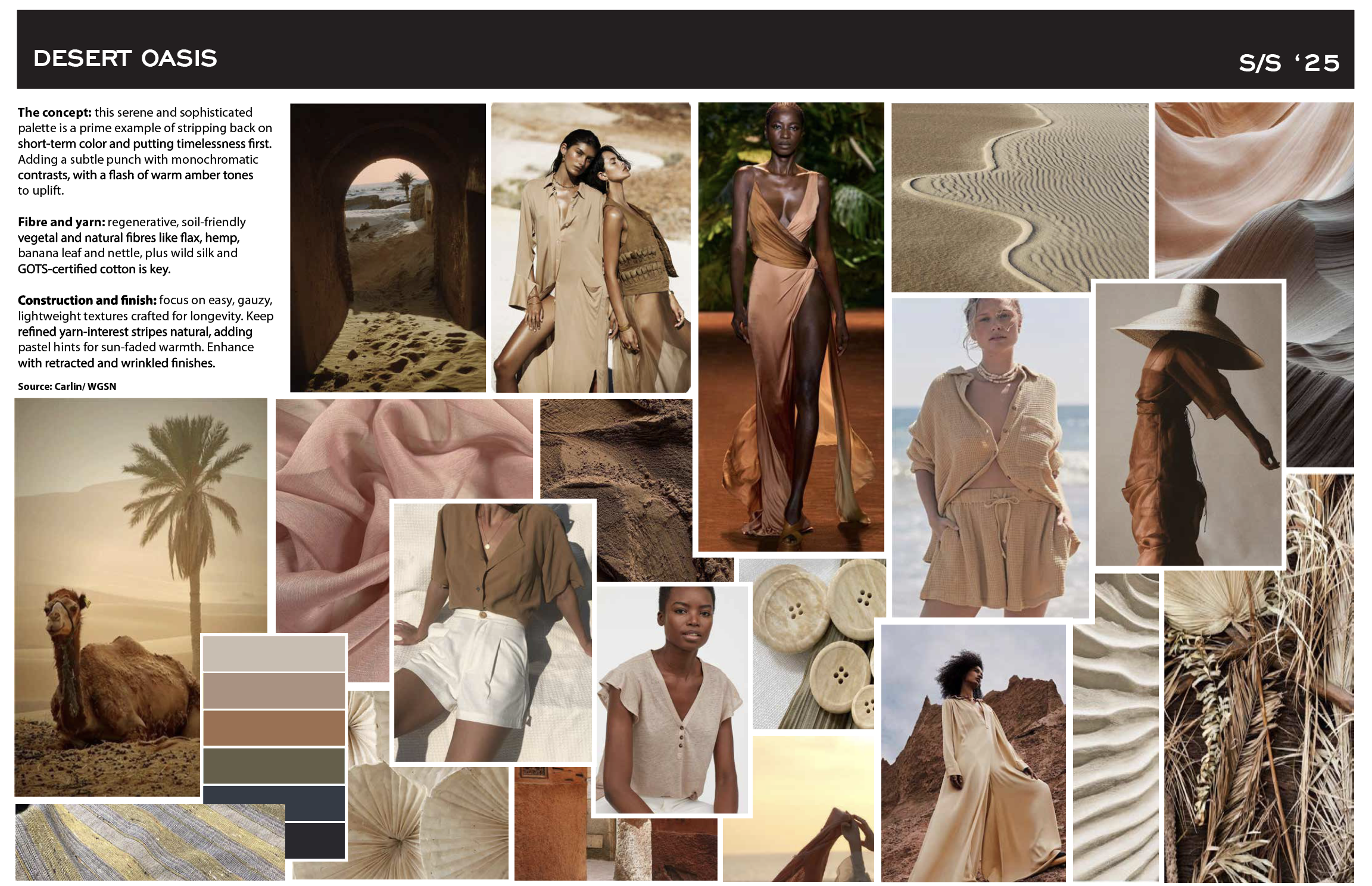 Desert Oasis - S/S 25 - Concept Mood Board