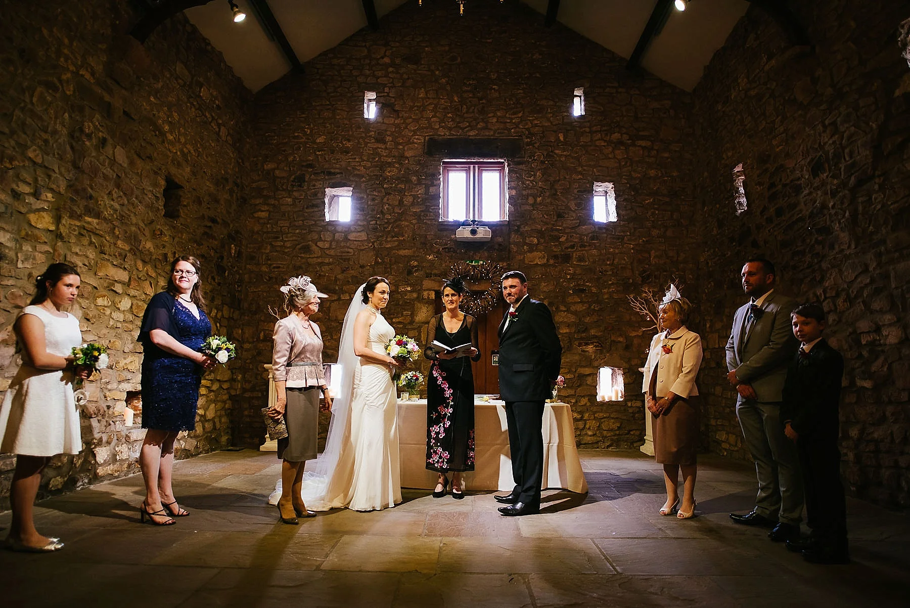 Browsholme hall humanist wedding photograph
