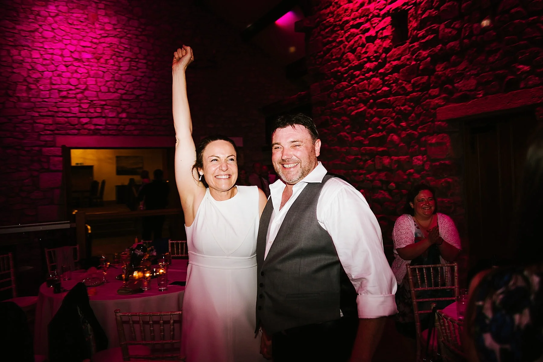 excited and happy couple