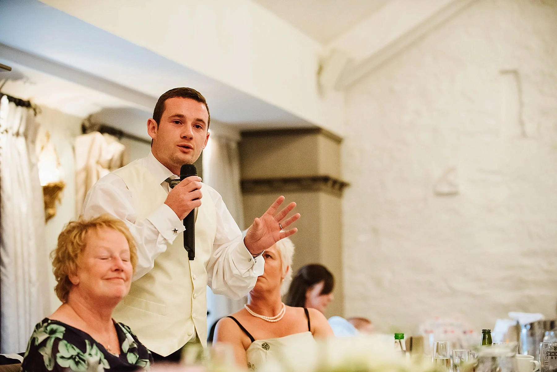 the best man doing his speech