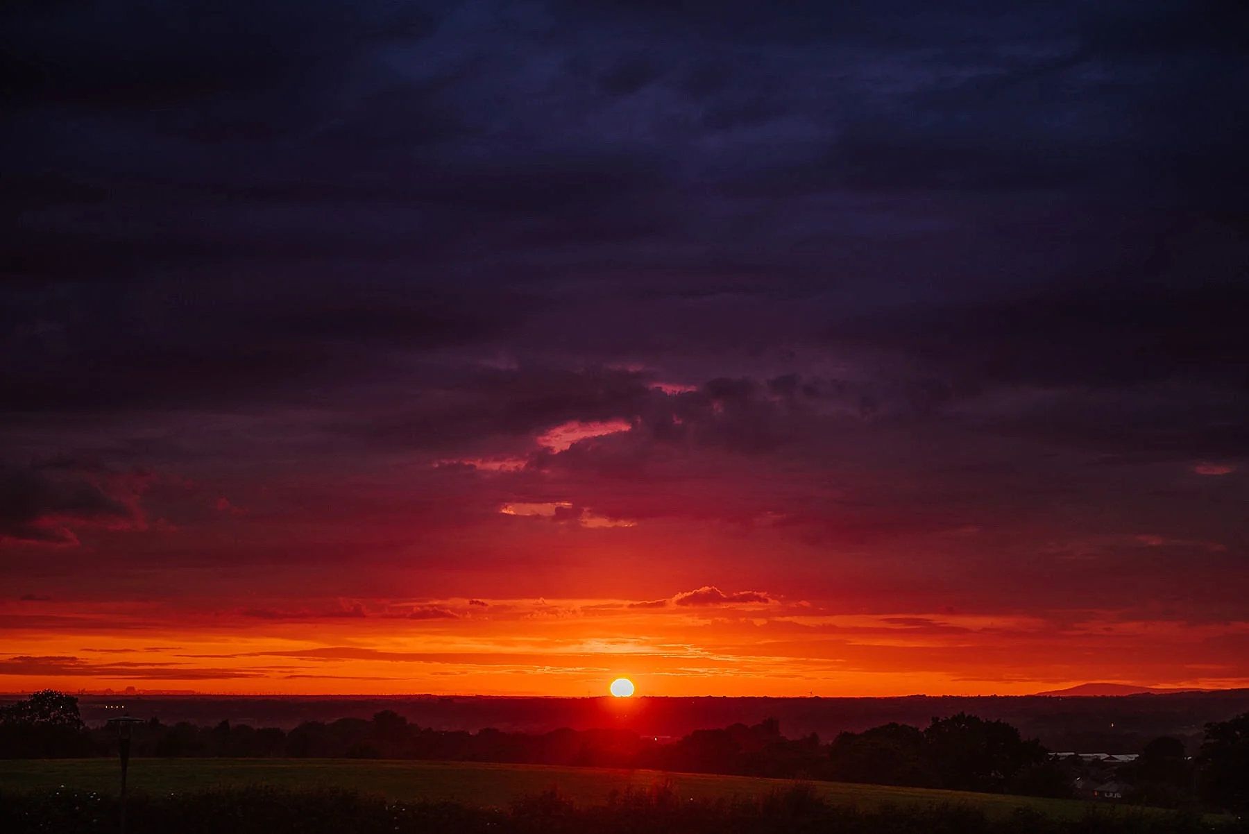 A stunning sunset as seen from Stanley House