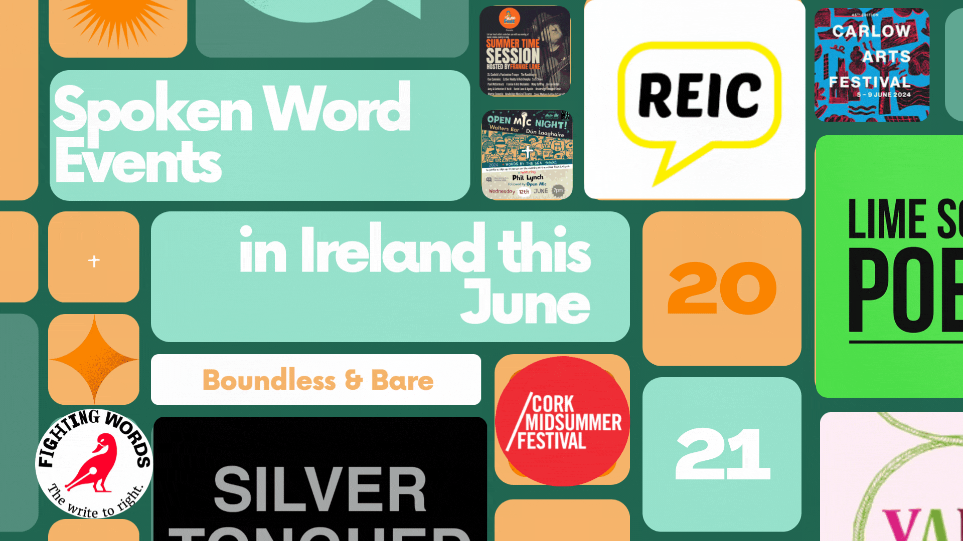 Upcoming spoken word events in your county this summer